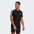 adidas t-shirt aeroready designed to move sport 3-stripes zwart