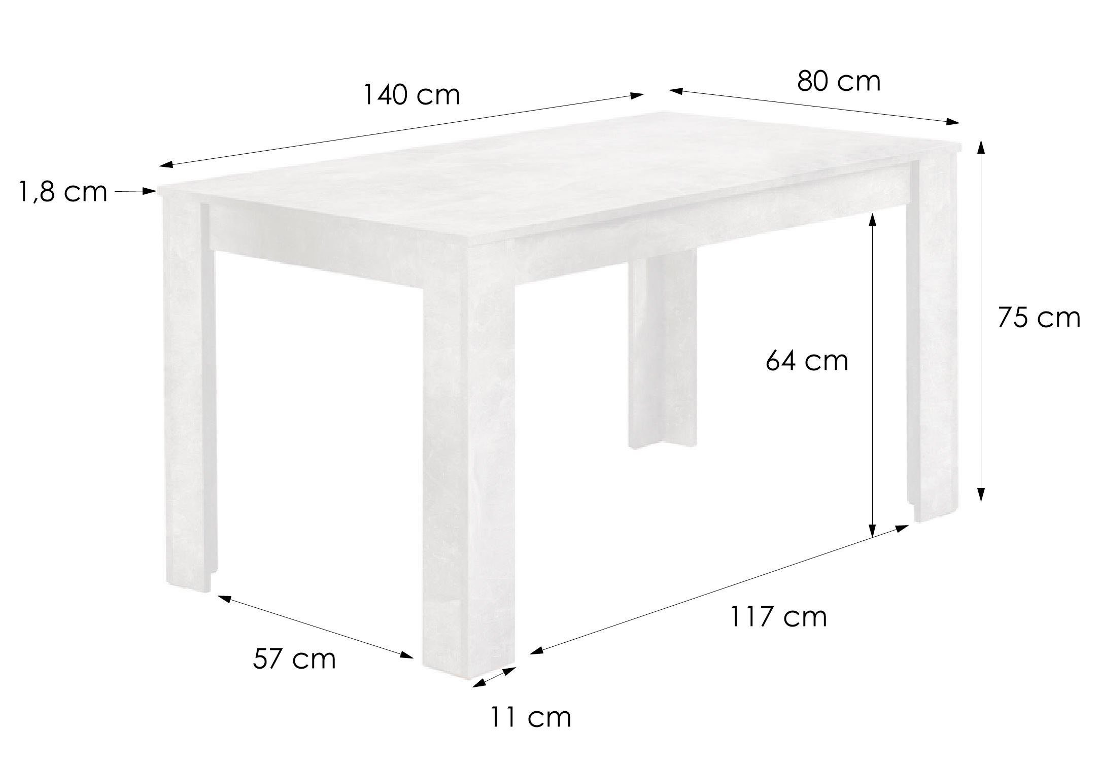 byLIVING Eettafel Nepal breedte 80/ 90/ 120 of 140 cm, verschillende uitvoeringen beschikbaar