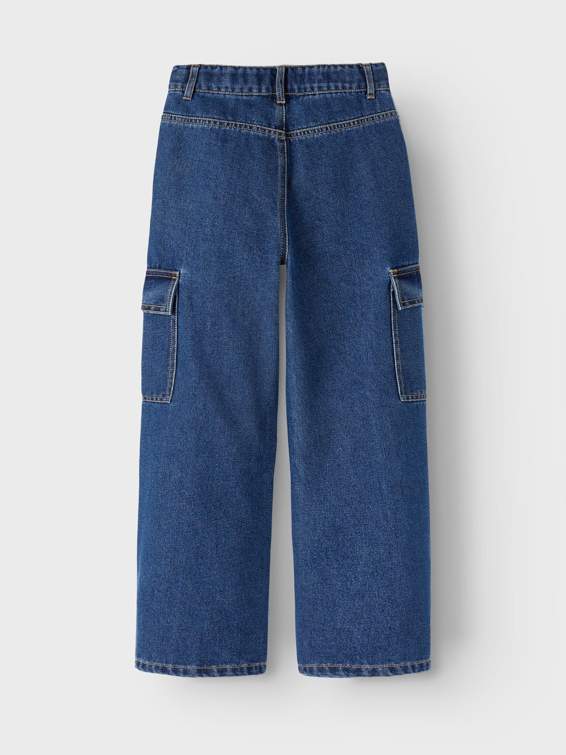 Name It Wijde jeans NKFROSE HW WIDE CARGO JEANS 6190-BS NOOS