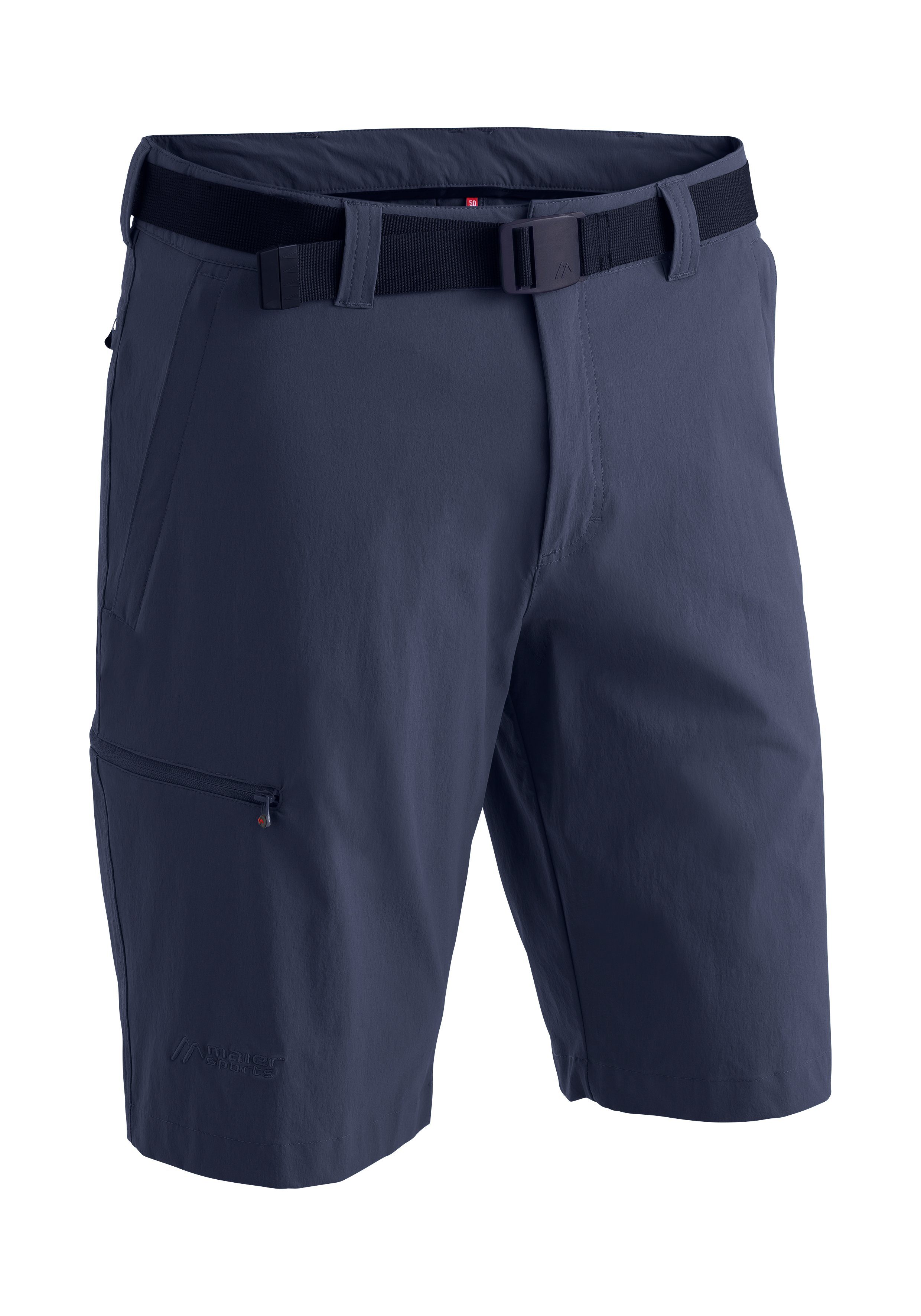 Maier Sports Functionele short Huang Heren shorts, korte outdoor-broek, bermuda met 4 zakken, regular fit heren sportshorts maat 46 blauw