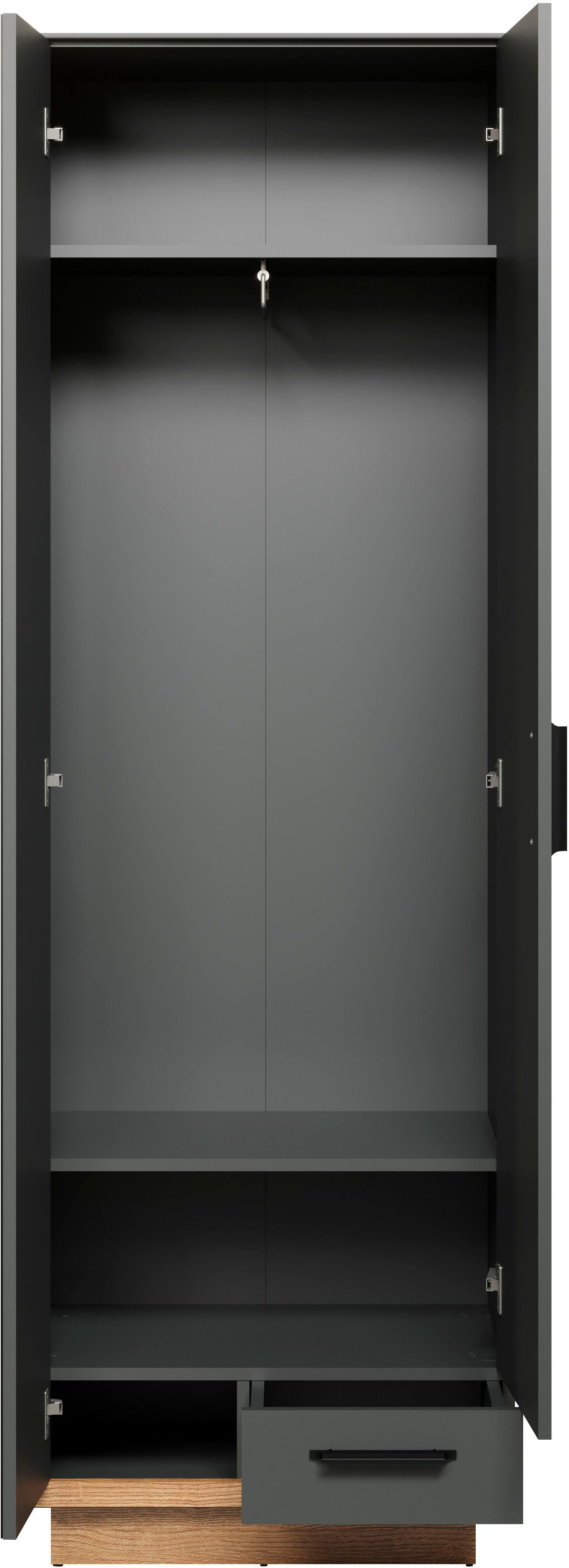 INOSIGN Kledingkast Premont Elegante hal kast op een sokkel - Soft-Close - Met frontspiegel (1 stuk)