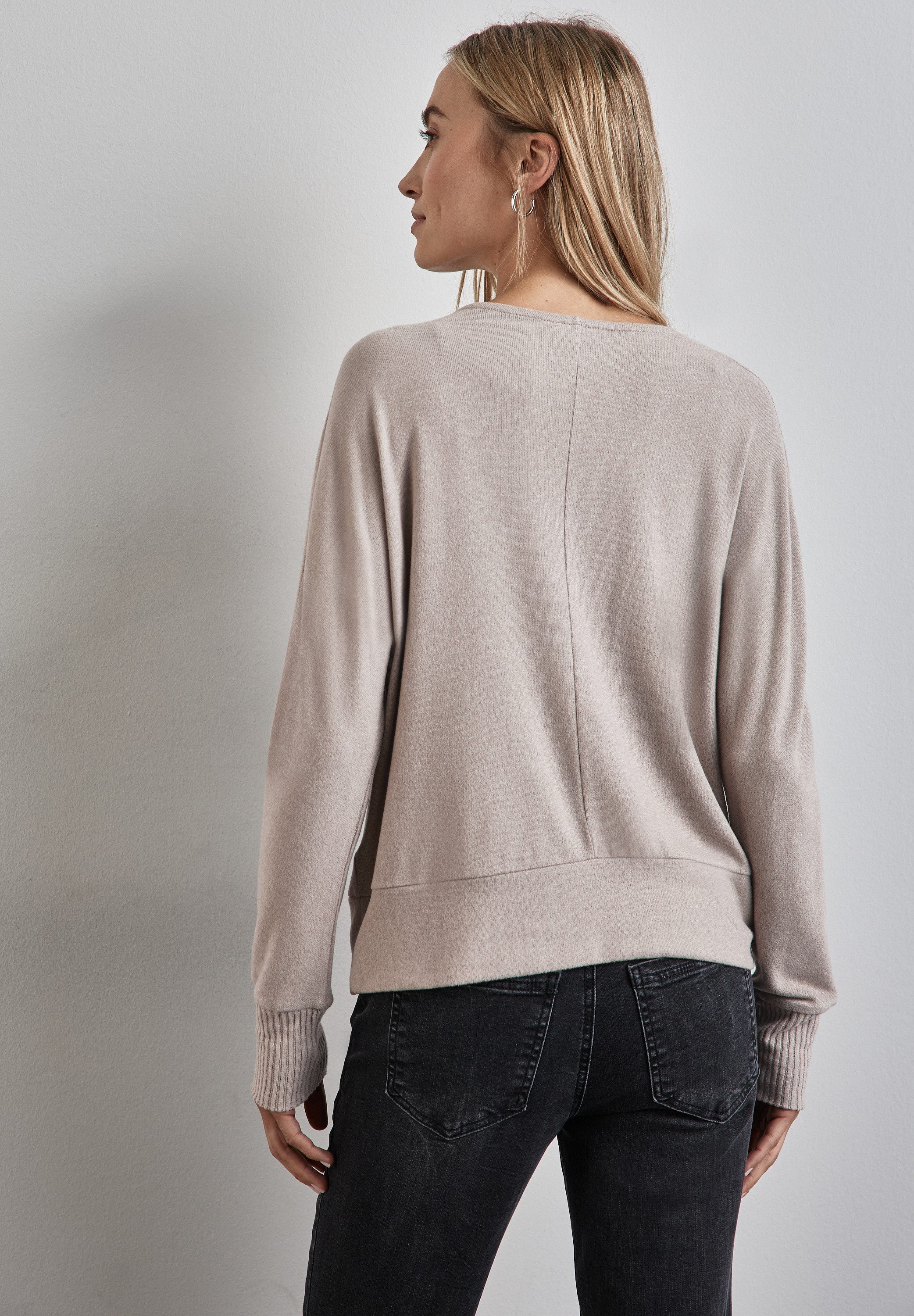 STREET ONE Gebreide trui met glitterdetails