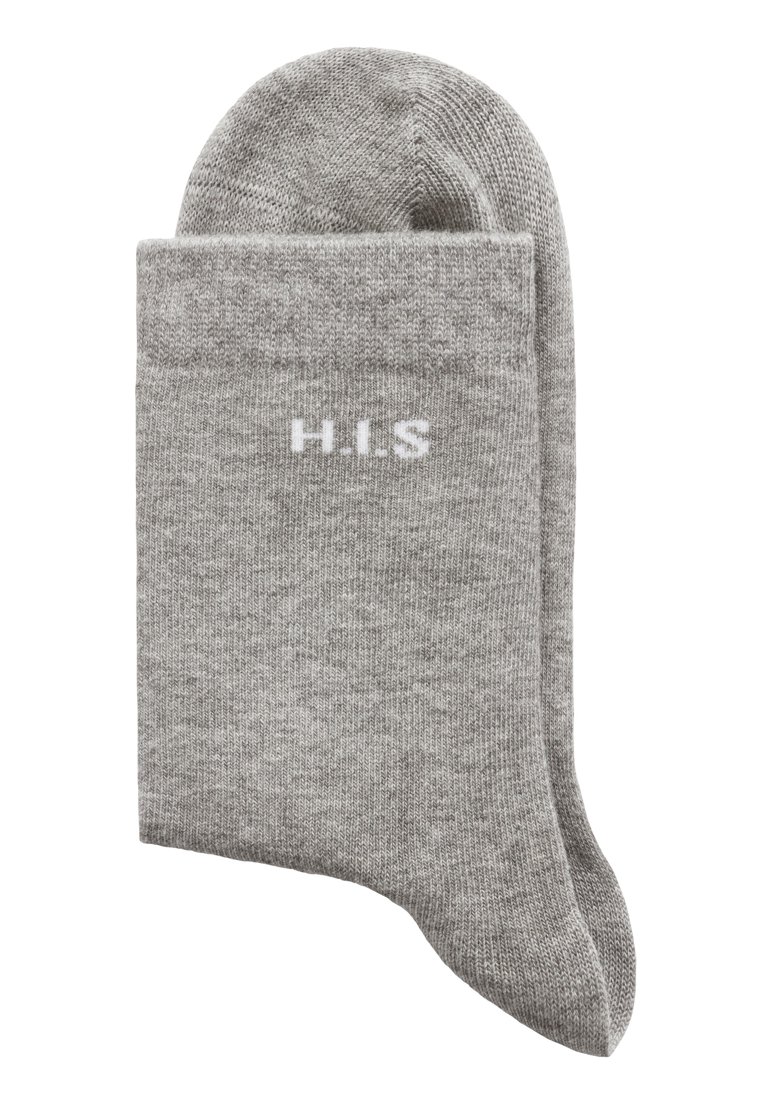 H.I.S Sokken met ingebreid logo (set, 16 paar)