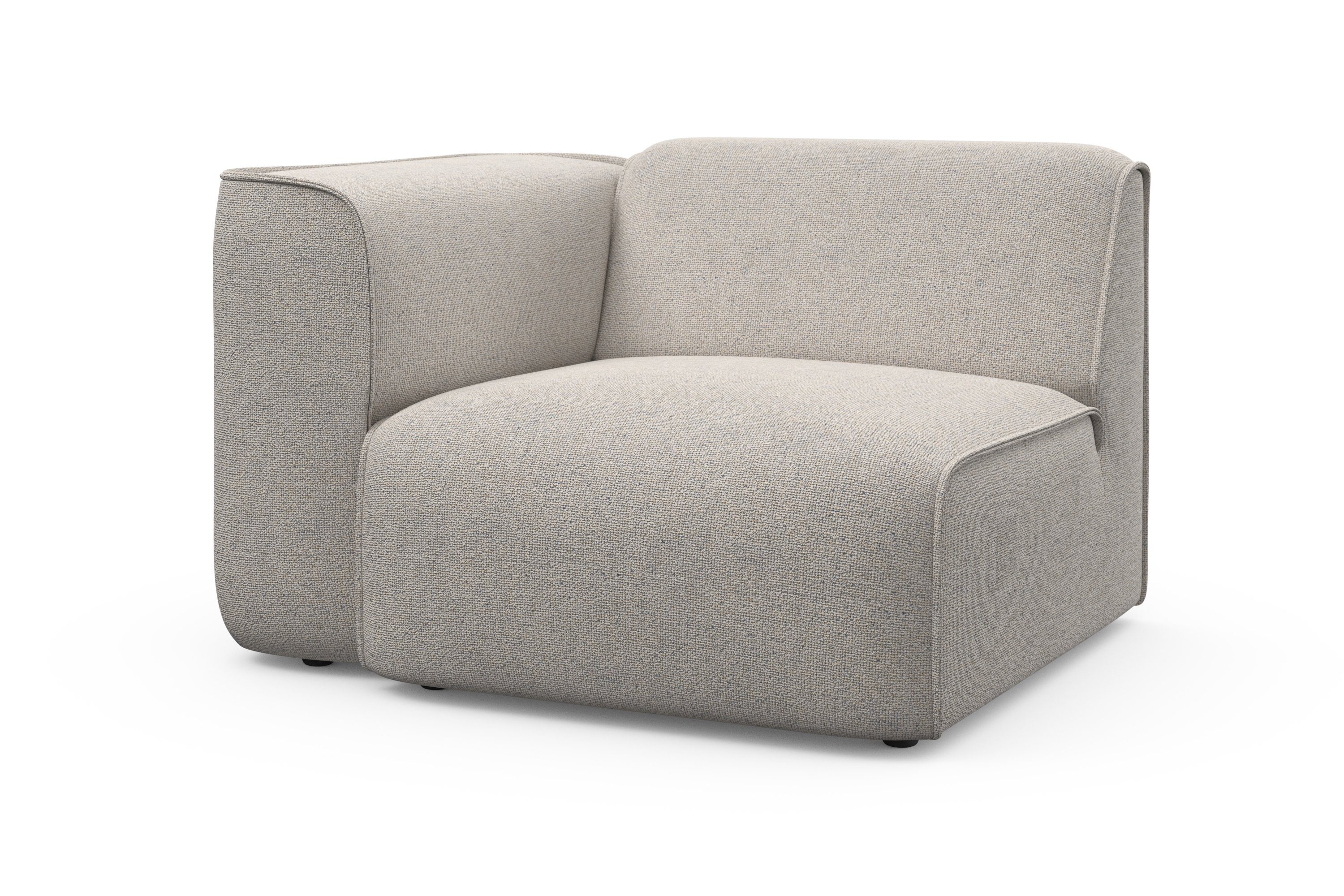 RAUM.ID Fauteuil Merid sofa-hoekelement, afmetingen B/D/H: 109/97/46 cm als module of apart te gebruiken, voor individuele samenstelling