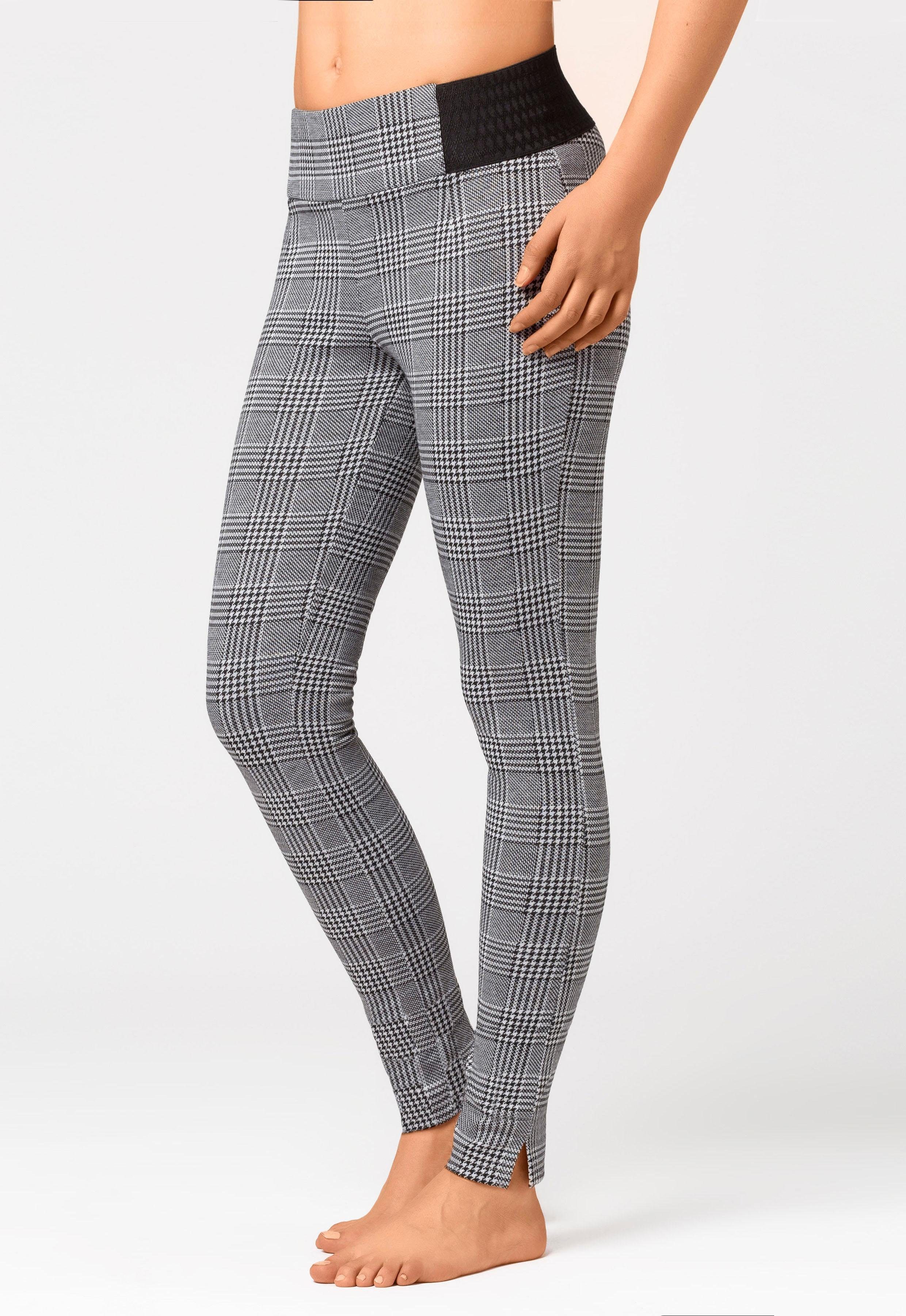 Buffalo Legging in glencheck-design, elastisch, modieus