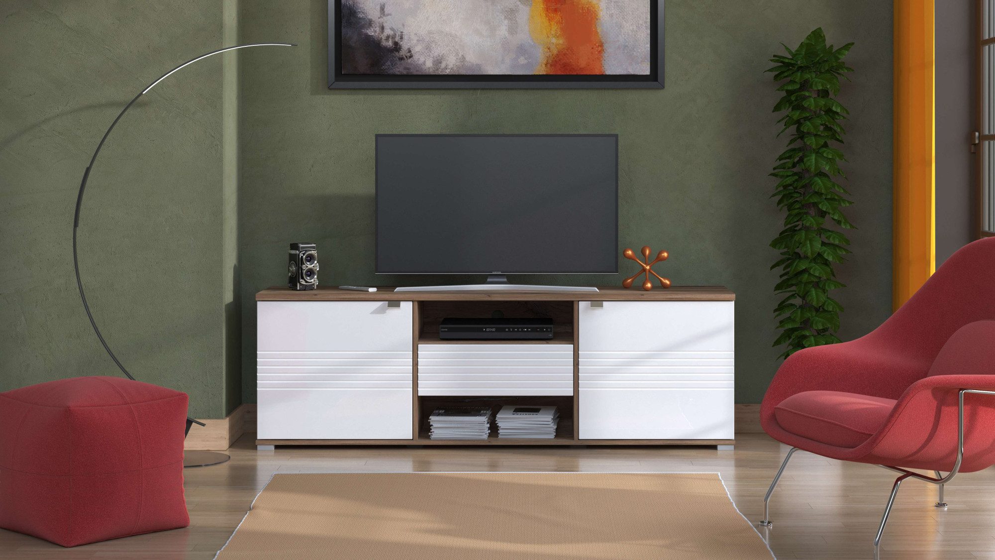 INOSIGN Tv-meubel Grenoble Lowboard, Breite 176 cm, TV-Schrank, TV-Ständer