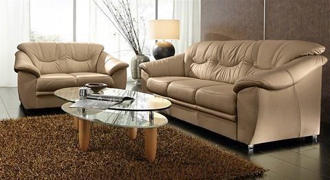 sit&more Zithoek Top Savona NatuurLEER® (2-delig), bestaand uit elk een 2- en 3-zitsbank, binnenvering