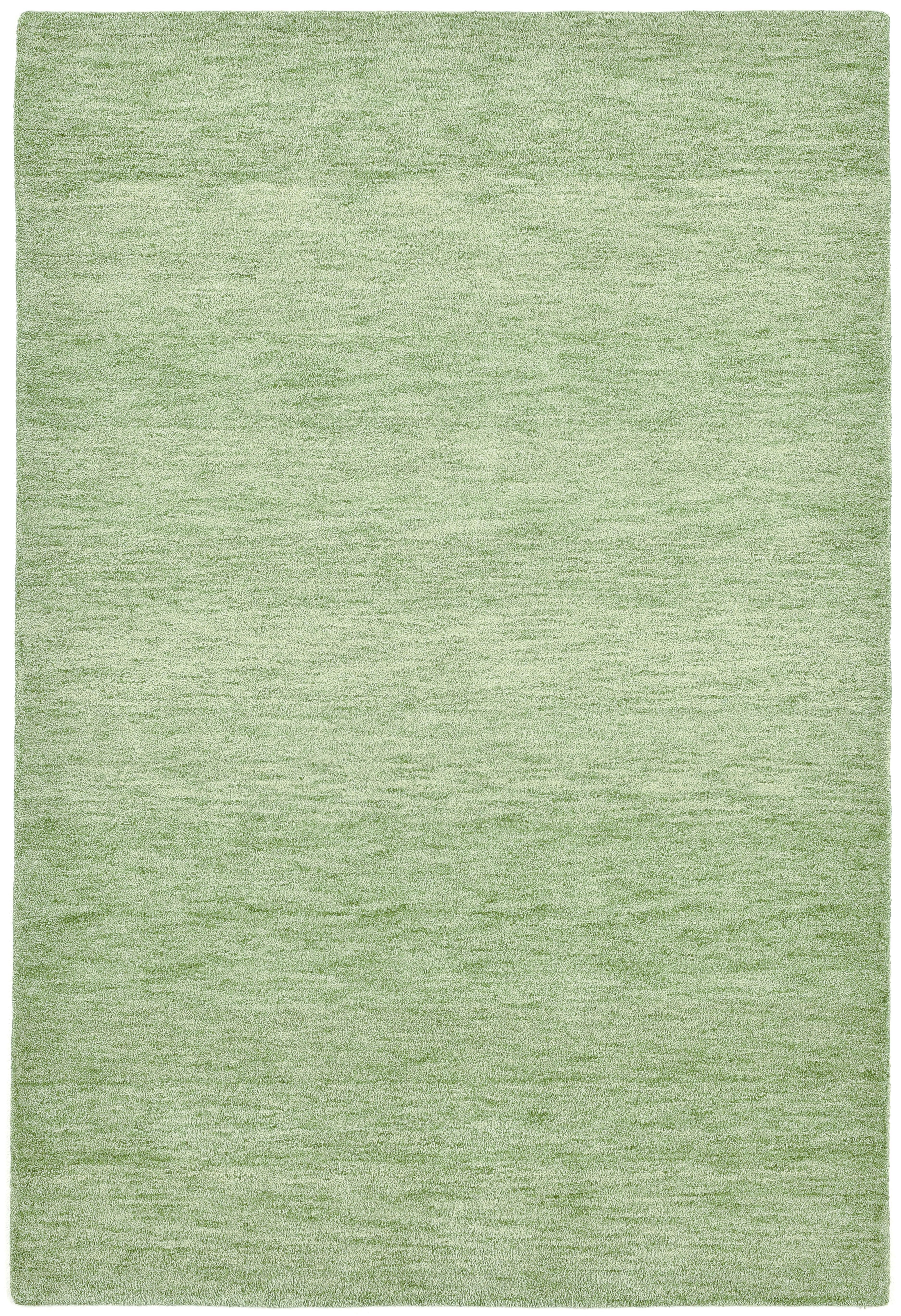 THEKO Wollen kleed Gabbeh uni, Handgeweven vloerkleed, mêlee, zuivere wol, met de hand geweven