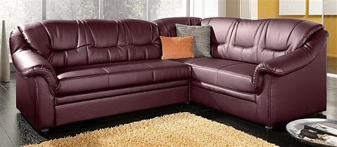 DOMO collection Hoekbank Montana, tijdloze rugsteppingen, comfortabele armleuningen, L-vorm