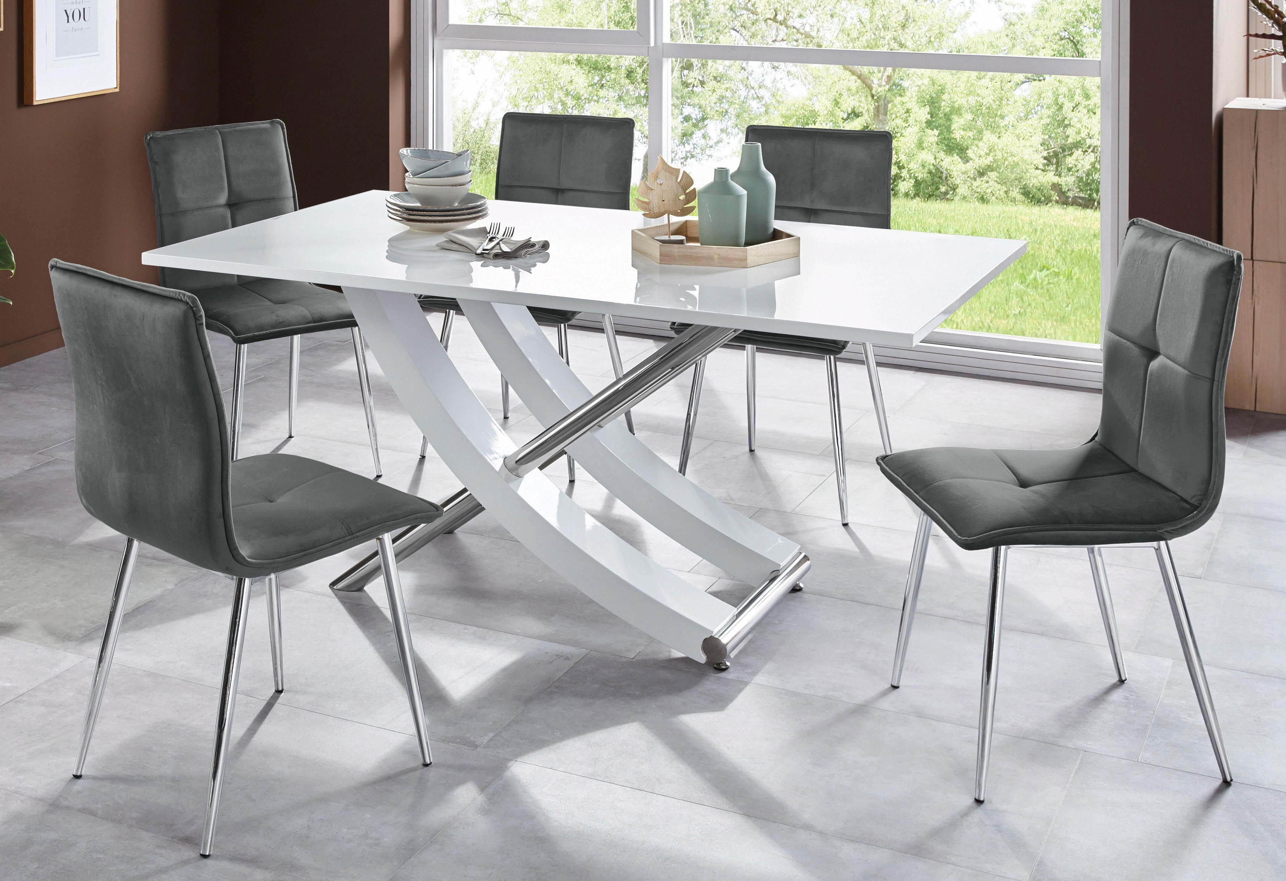 INOSIGN Eettafel Kaleo, TOPSELLER! Breedte 160 cm, modern ontwerp, stabiel, hoogglans