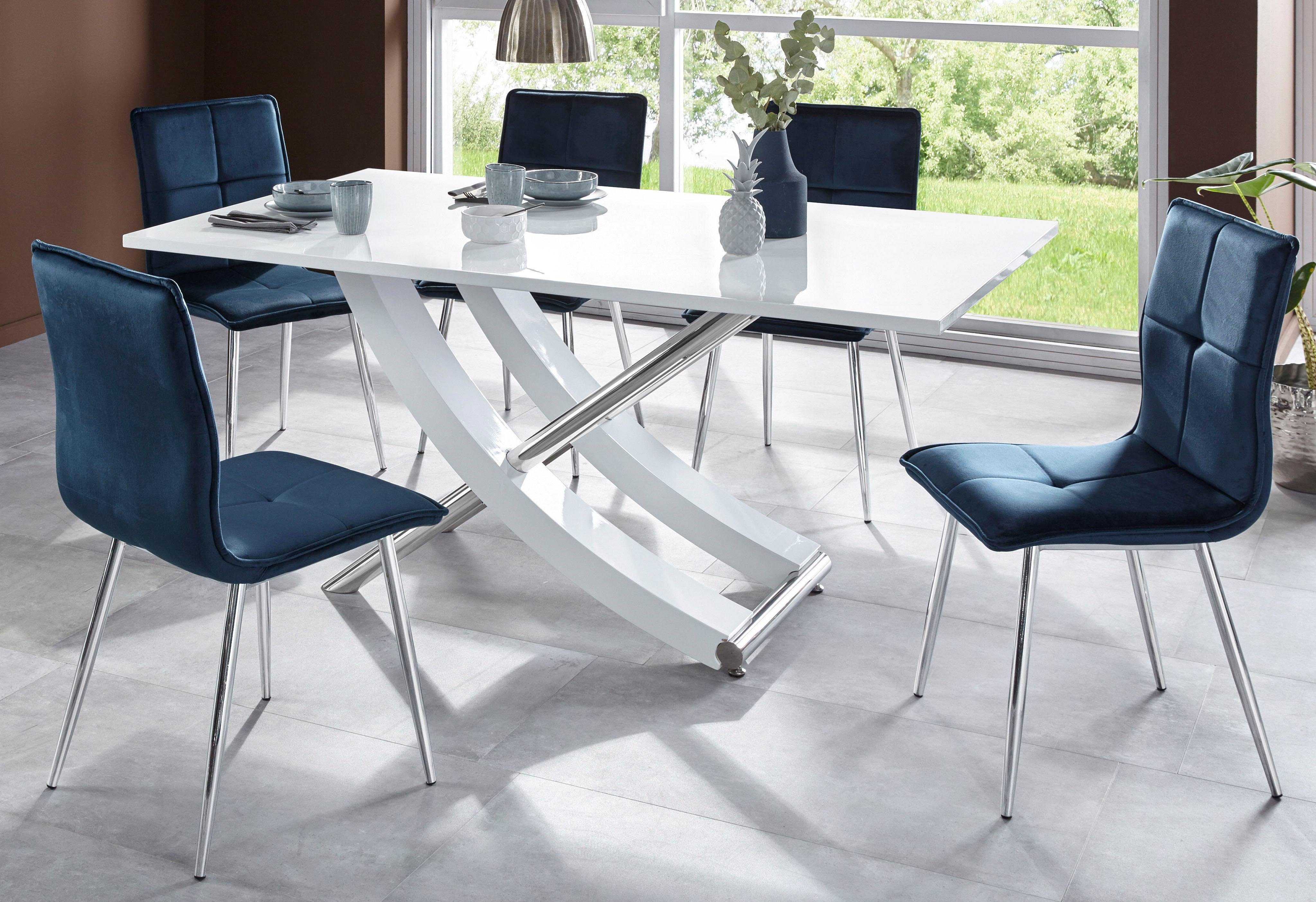 INOSIGN Eettafel Kaleo, TOPSELLER! Breedte 160 cm, modern ontwerp, stabiel, hoogglans