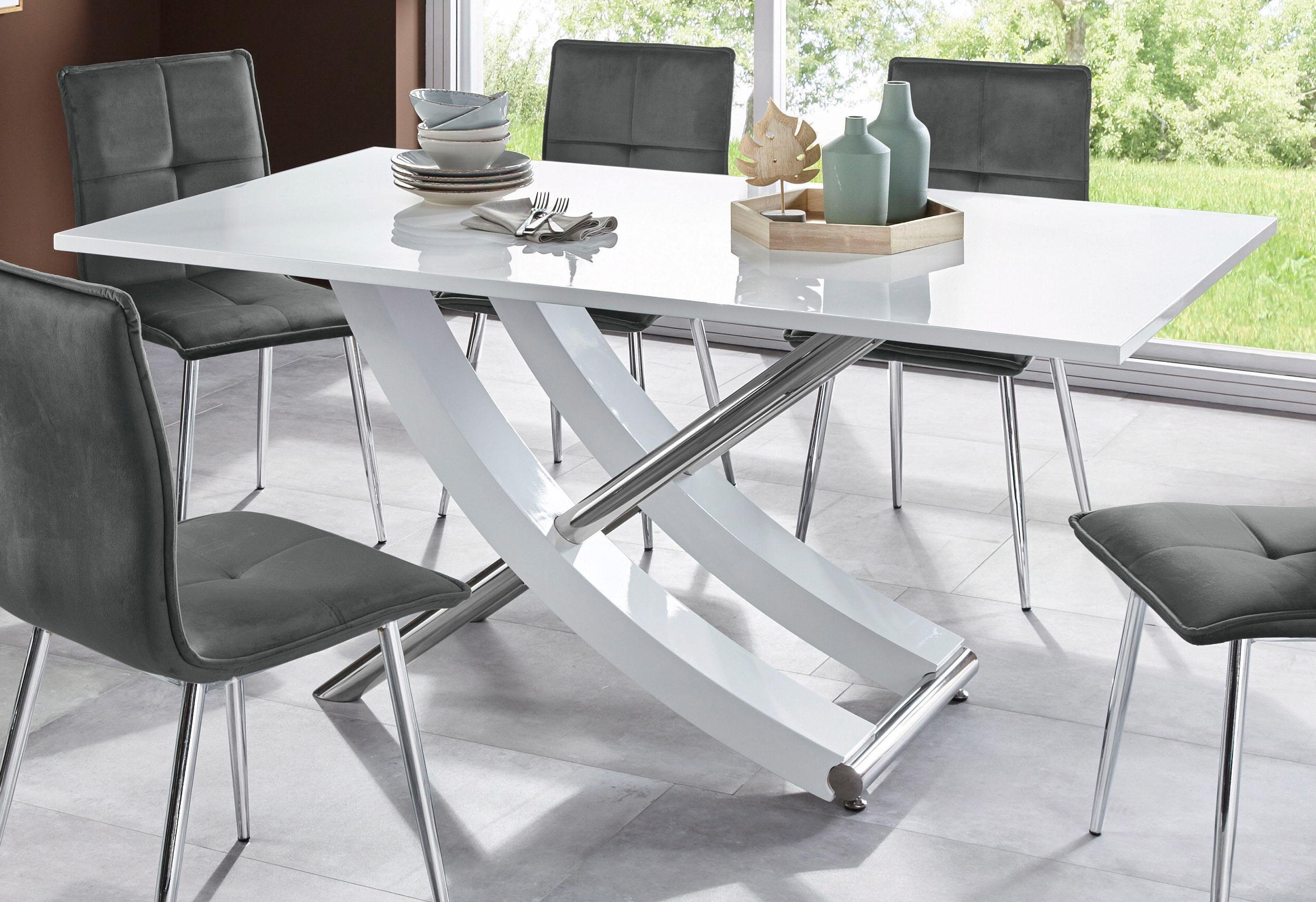 INOSIGN Eettafel Kaleo, TOPSELLER! Breedte 160 cm, modern ontwerp, stabiel, hoogglans