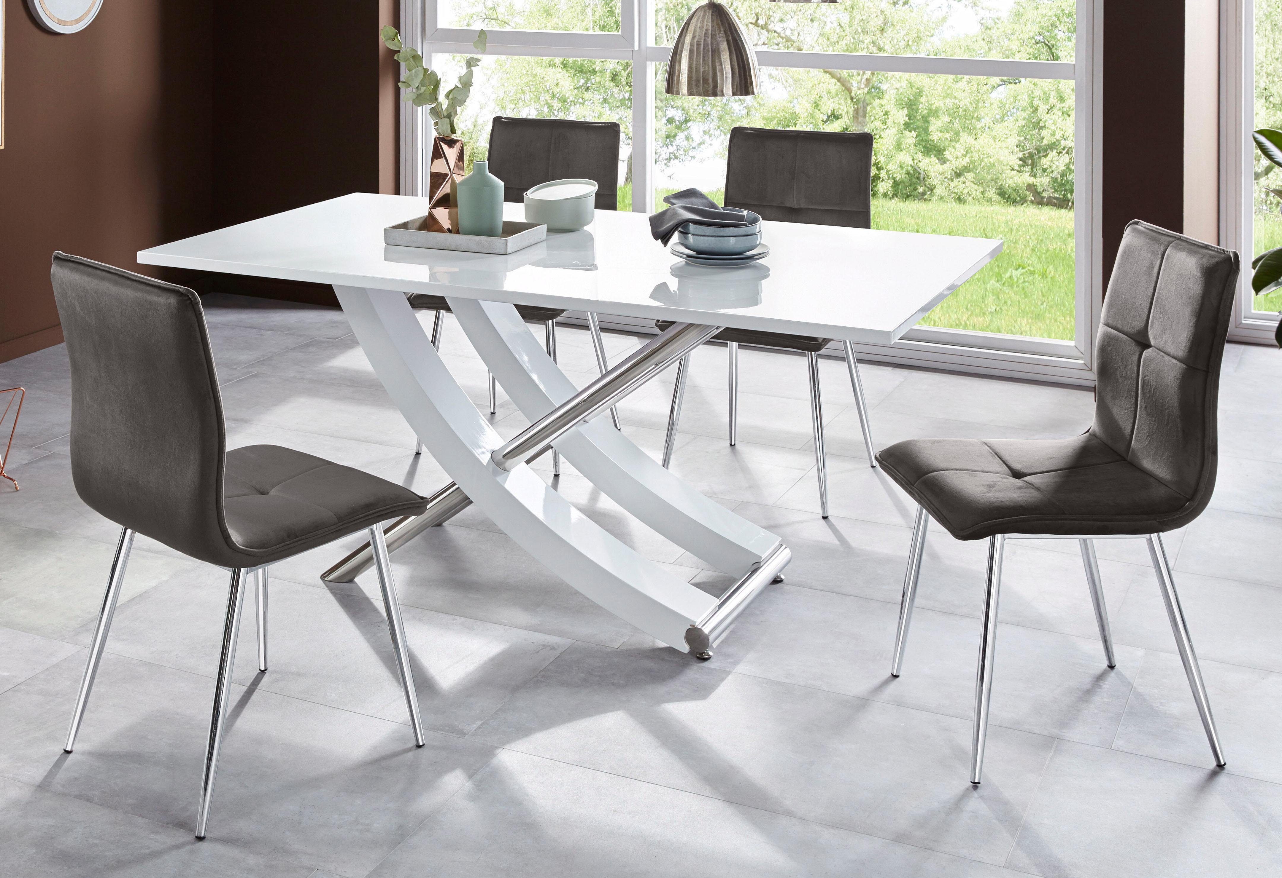 INOSIGN Eettafel Kaleo, TOPSELLER! Breedte 160 cm, modern ontwerp, stabiel, hoogglans