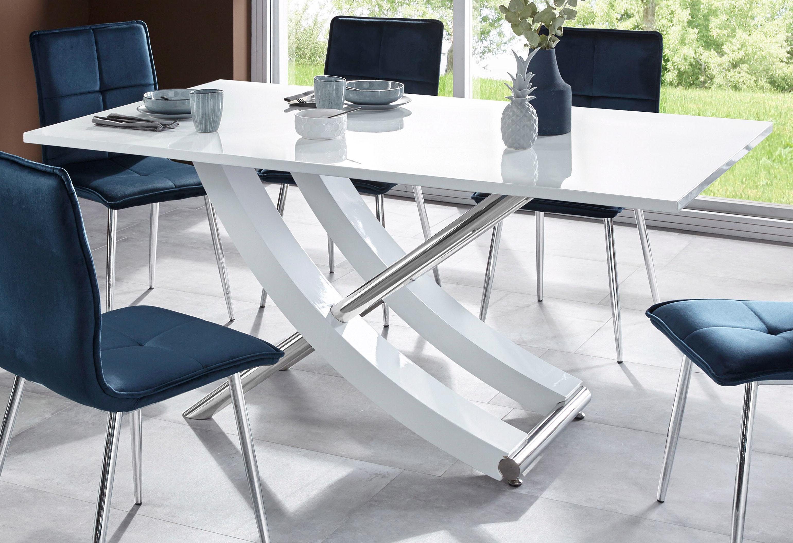INOSIGN Eettafel Kaleo, TOPSELLER! Breedte 160 cm, modern ontwerp, stabiel, hoogglans