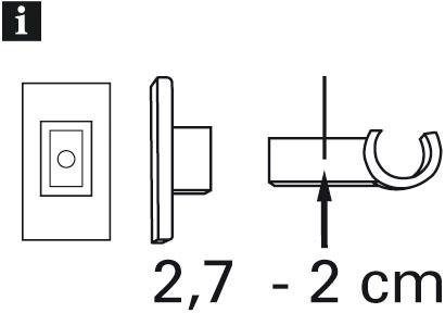 GARDINIA Bandjes Voor gordijnroede Ø 12 mm Serie gordijnroede California ø 10x12 mm (set, 2 stuks)