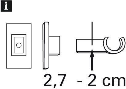 GARDINIA Bandjes voor gordijnroede Ø 12 mm Serie gordijnroede California ø 10x12 mm (set, 2 stuks)