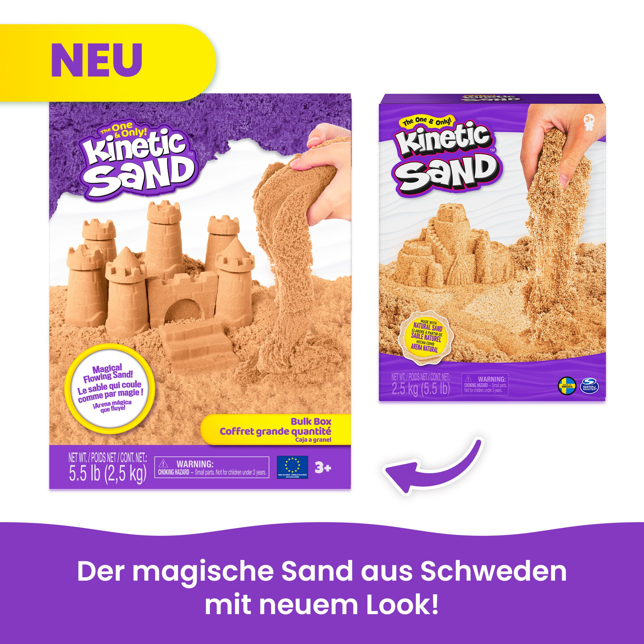 Spin Master Knutselset Kinetic Sand - Bruin 2,5 kg