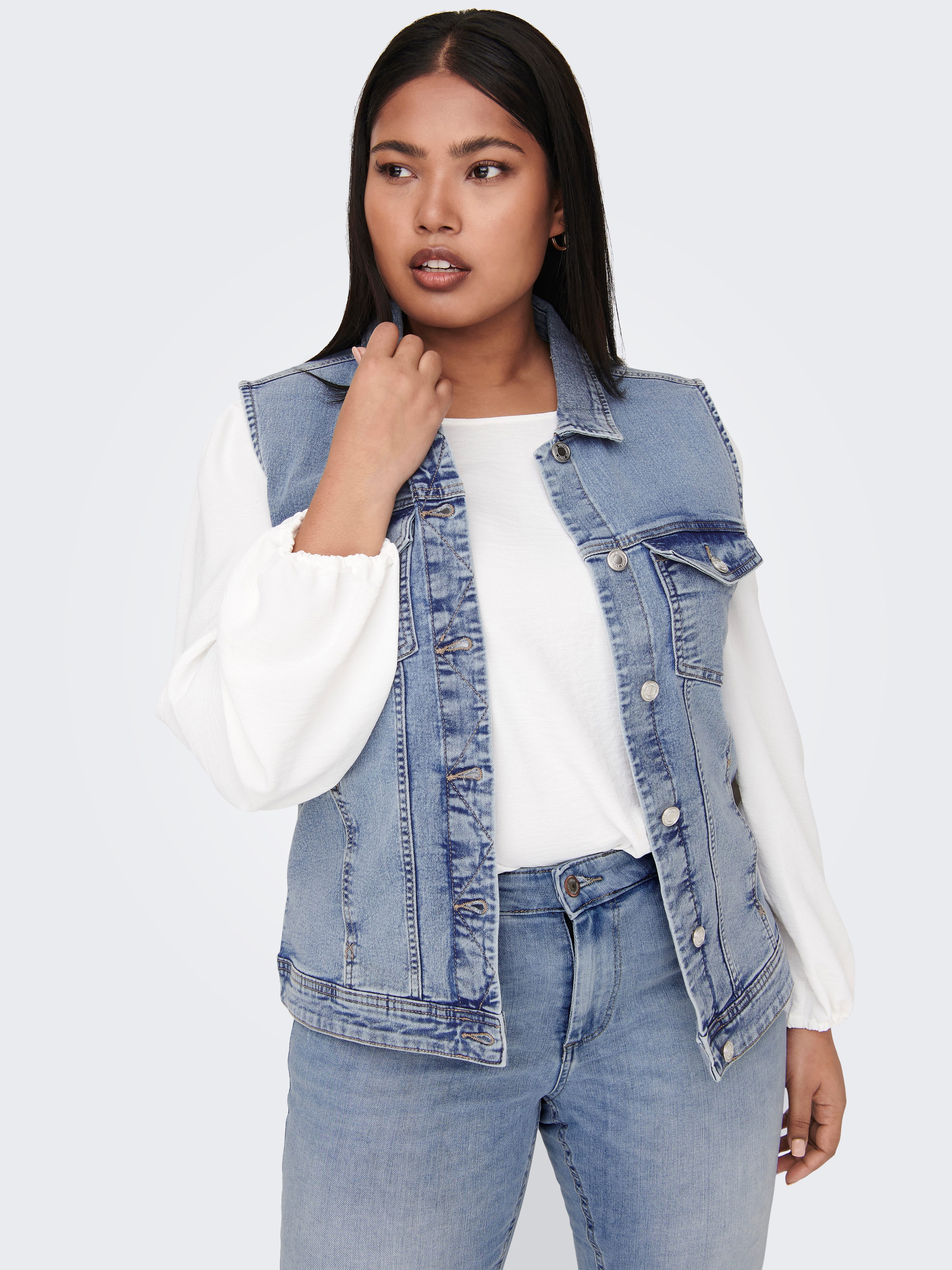 ONLY CARMAKOMA Jeansgilet CARWESPA WEST DNM PIM619 NOOS