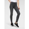 levi's skinny fit jeans 720 high rise super skinny met hoge taille grijs