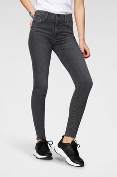levi's skinny fit jeans 720 high rise super skinny met hoge taille grijs