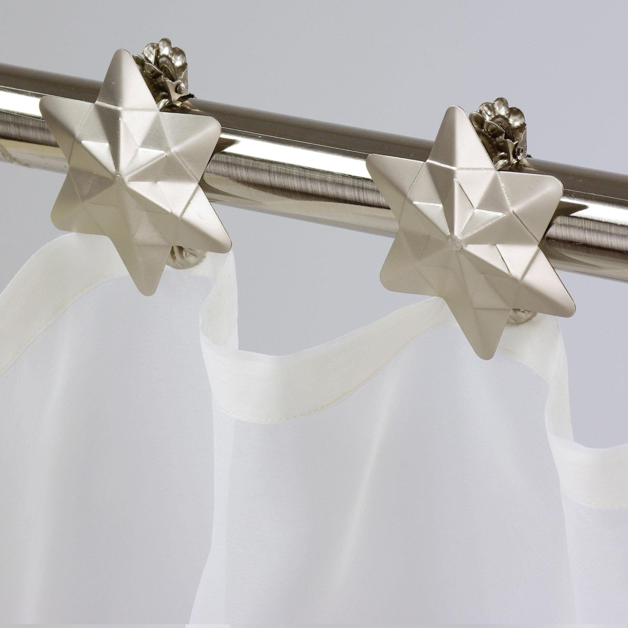 Liedeco Deco-klem Orbit voor gordijnen, gordijnen (set, 2 stuks)