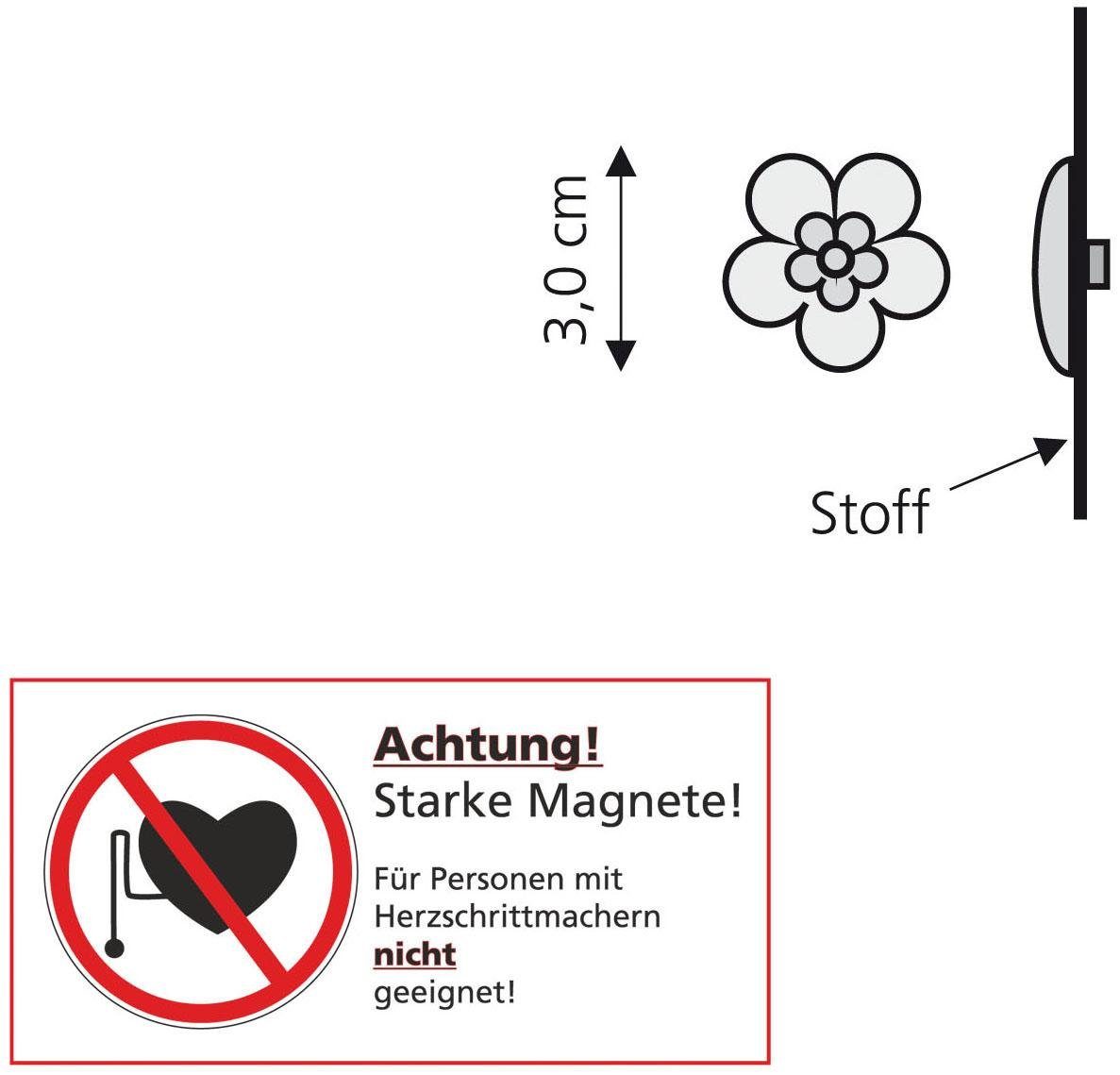 Liedeco Siermagneet Bloem voor metalen oppervlakken (1 stuk)