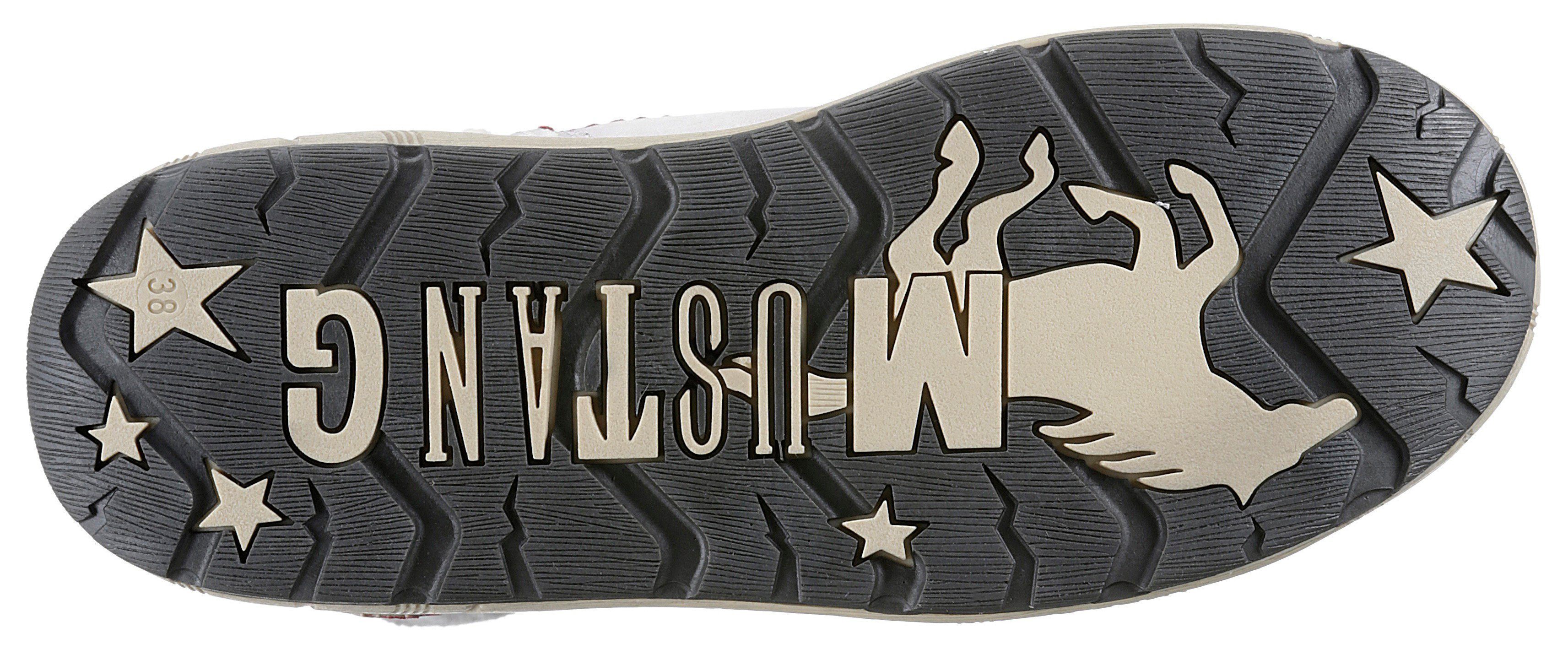 Mustang Shoes Winterlaarzen met faux-bont kraag in breedte g = breed