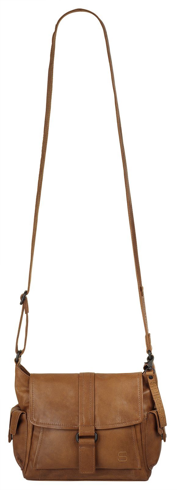 Spikes & Sparrow Schoudertas echt leder