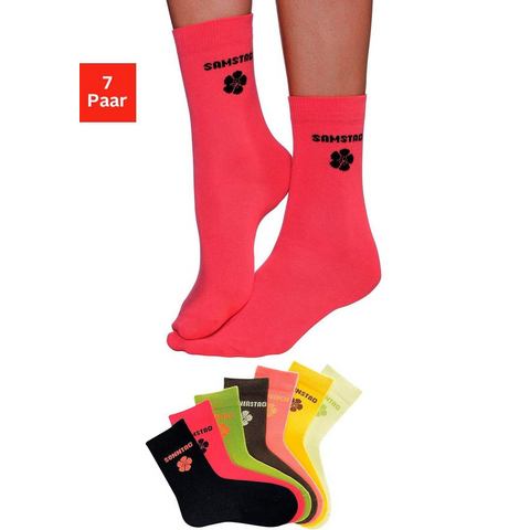 H.I.S Sokken voor kinderen met bloemmotief(7 paar ) online kopen