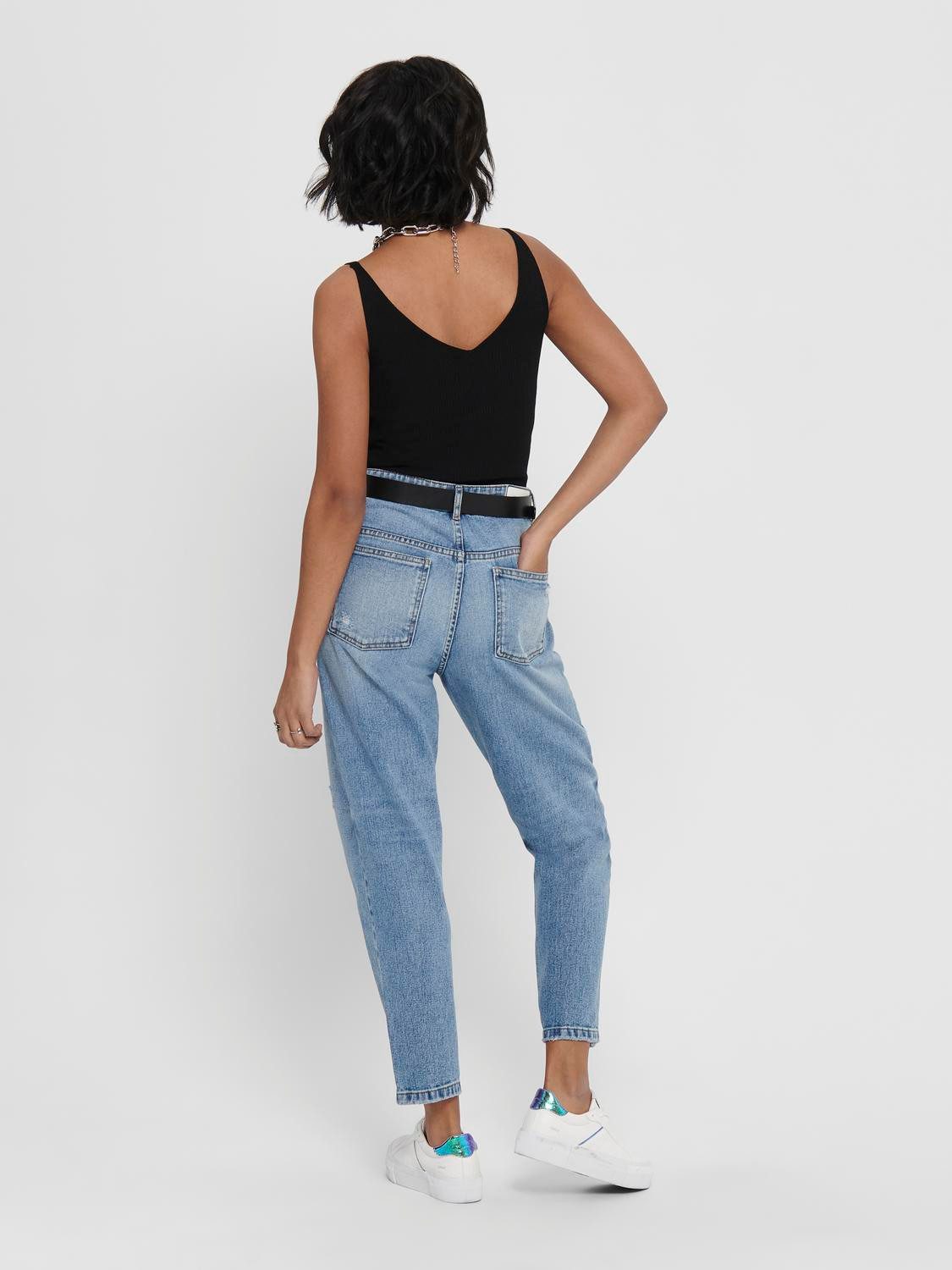 JDY Gebreide top JDYNANNA S/L TOP KNT NOOS