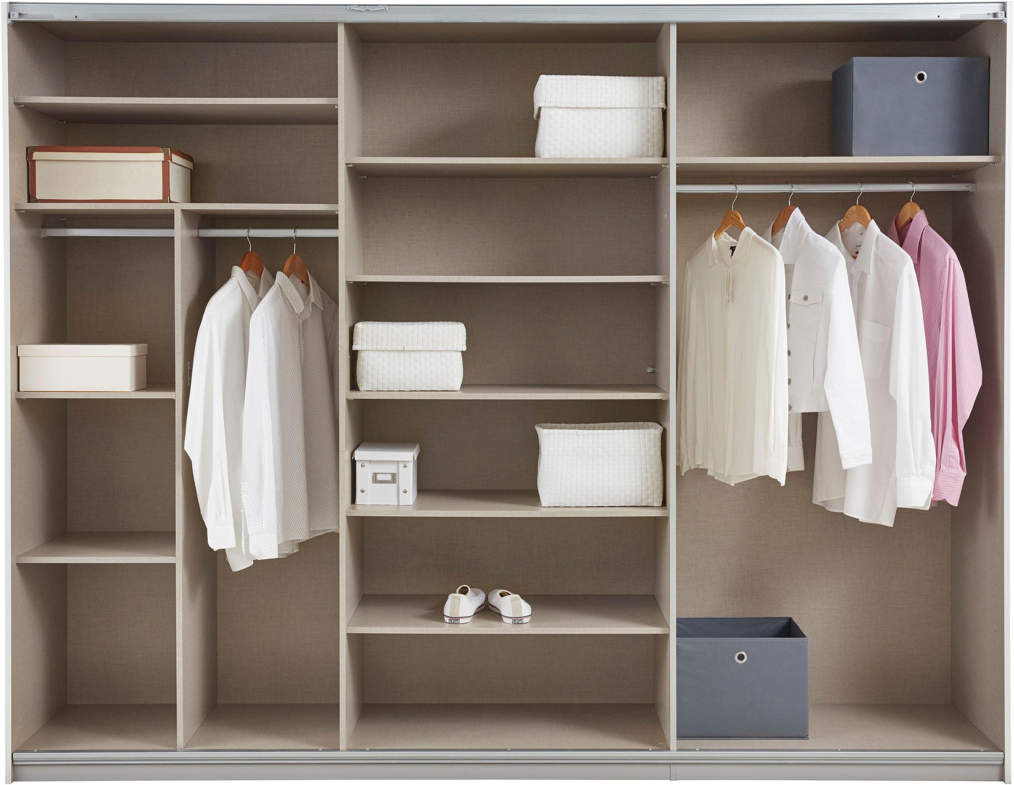 rauch Schuifdeurkast Kledingkast Garderobe CORTONA inclusief interieurindeling,