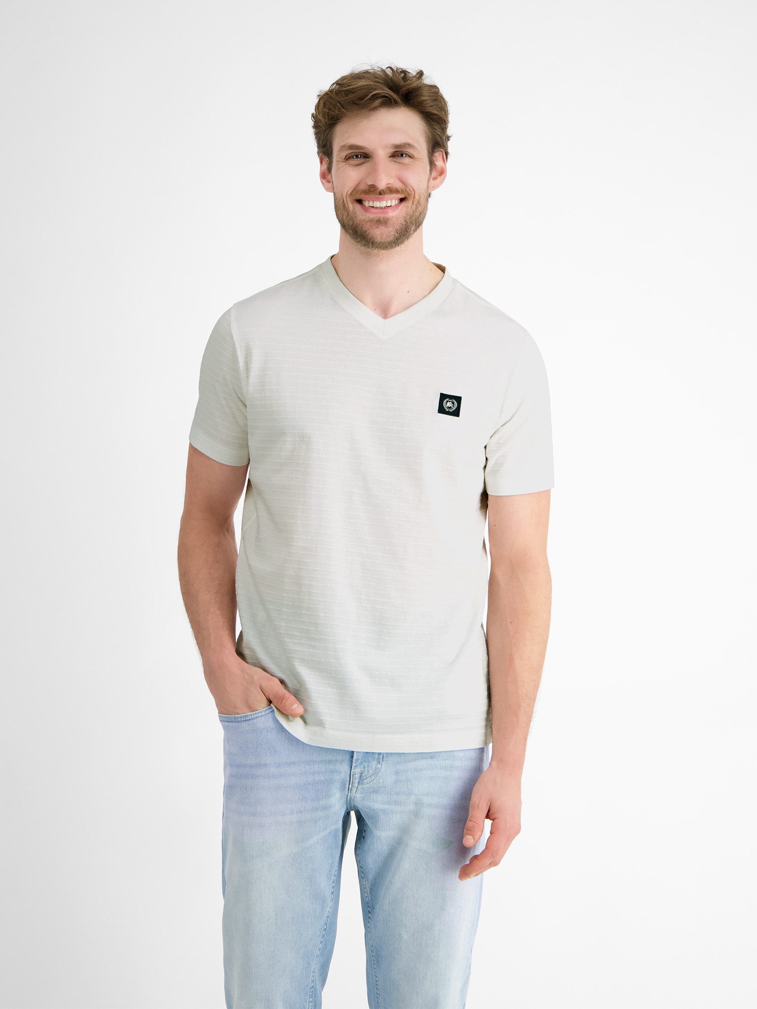 Lerros T-shirt LERROS heren T-shirt met V-hals