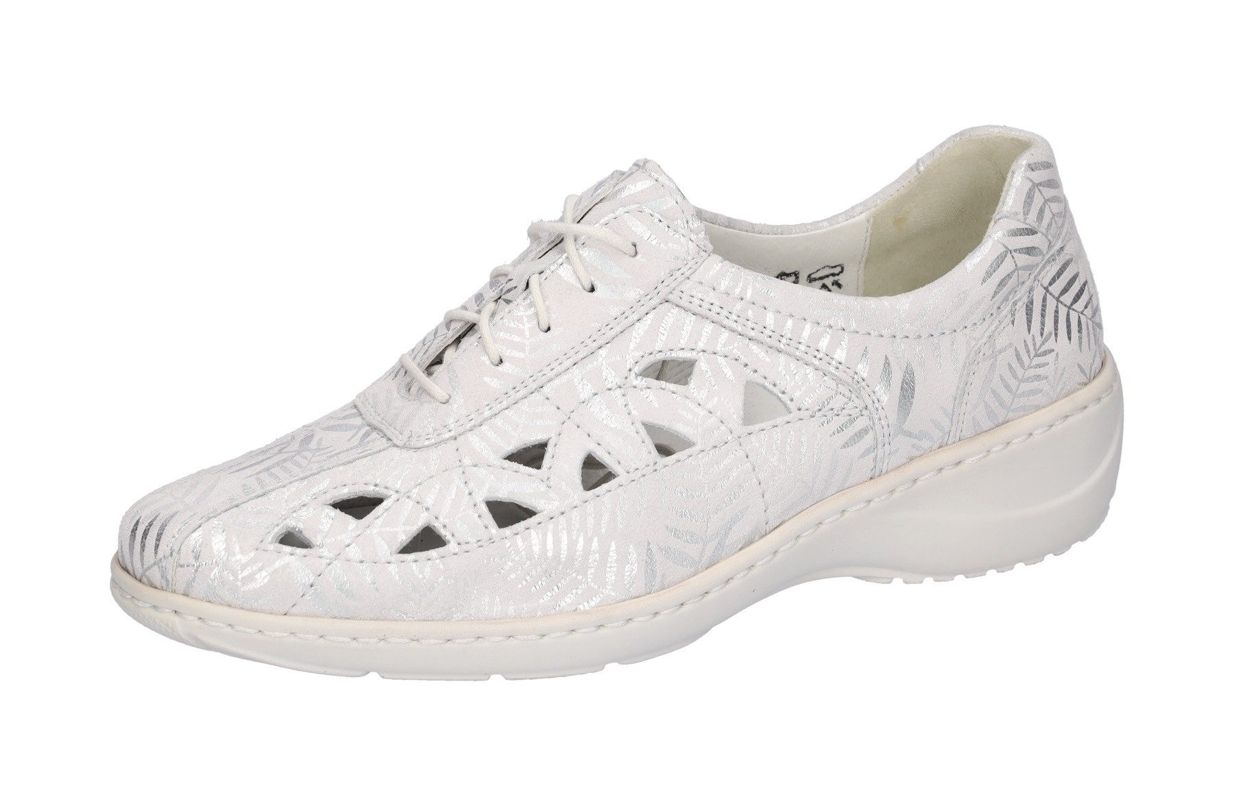 Waldläufer Veterschoenen KYA , lage schoen, comfortabele schoen, extra brede breedte k voor de stevige voet dames sportieve veterschoenen maat 4,5