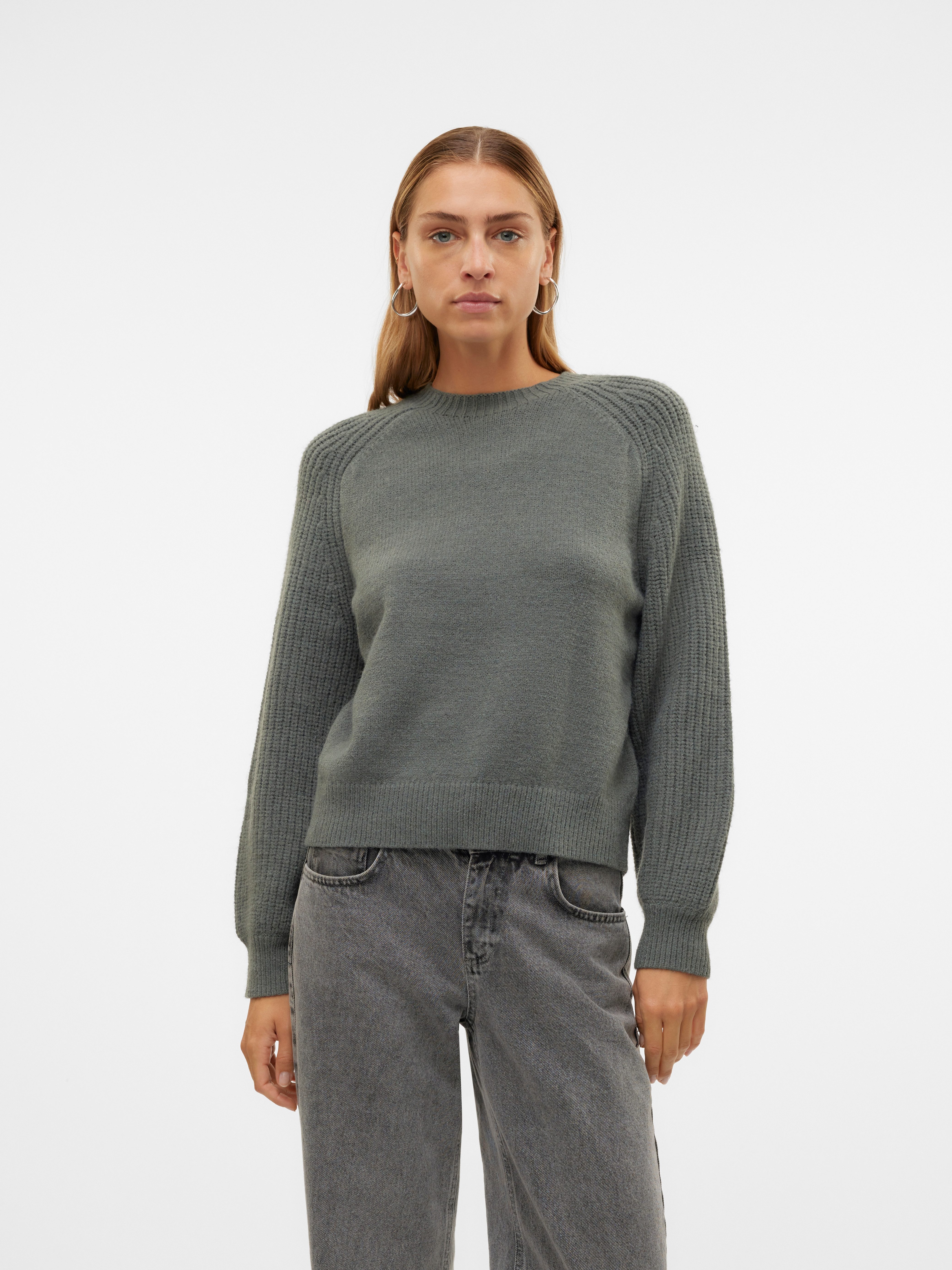 Vero Moda Trui met ronde hals VMENYA LS O-NECK PULLOVER BOO