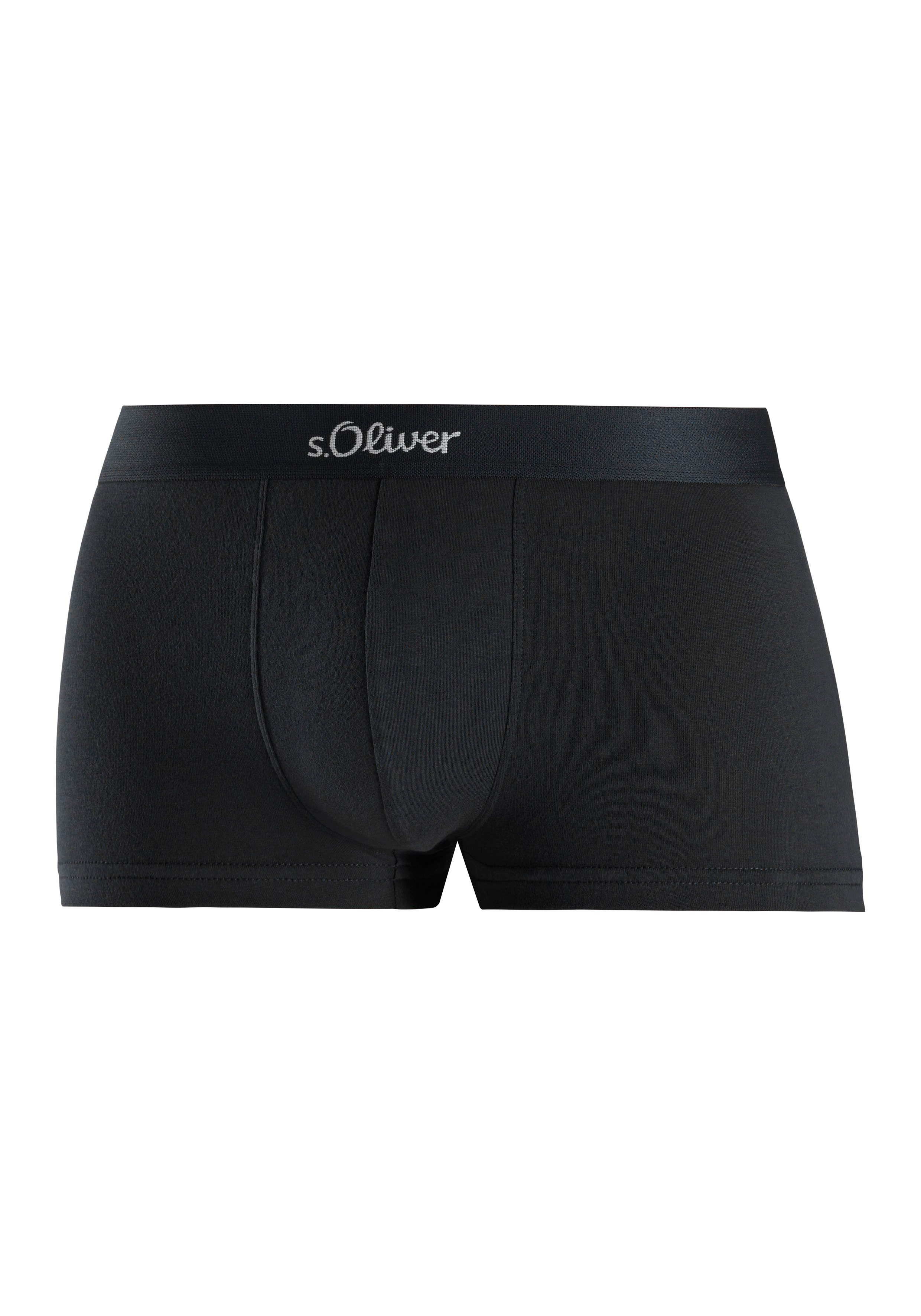 s.Oliver RED LABEL Beachwear Boxershort voor heren met verschillend gekleurde boorden (set, 2 stuks)