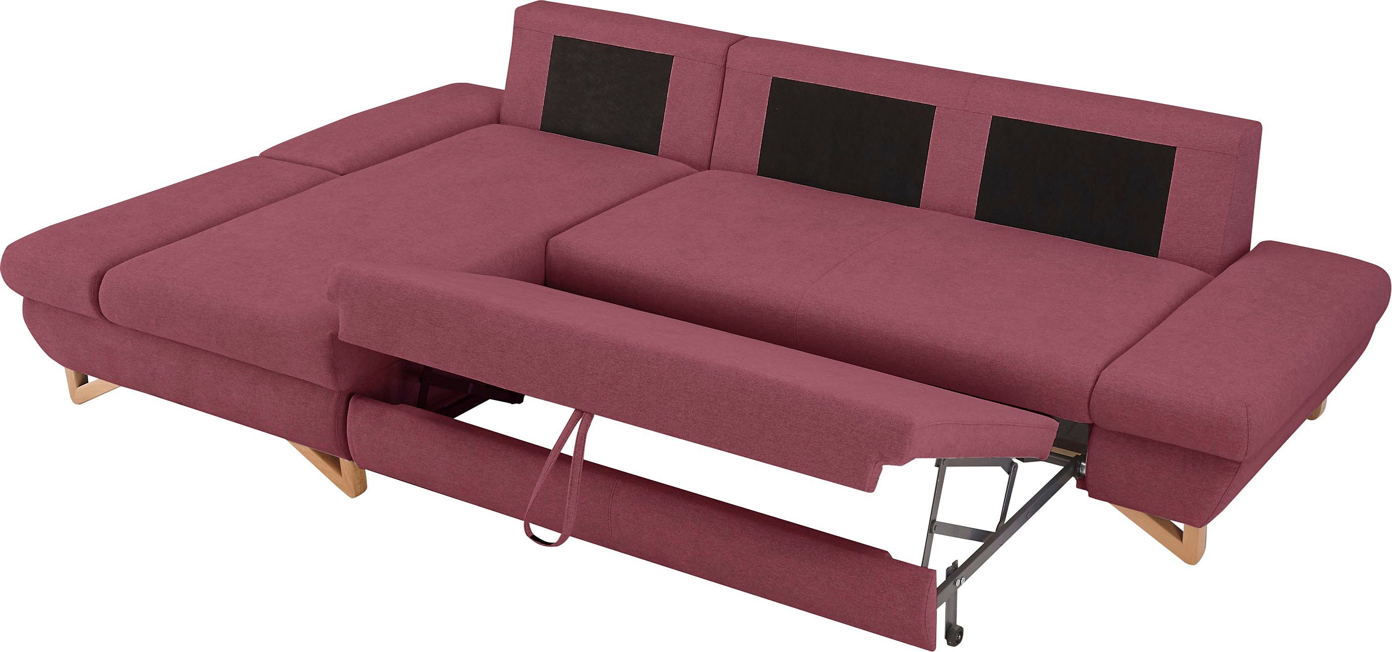 INOSIGN Slaapbank City/Giron comfortabele slaapbank (ligoppervlak 245 x 138 cm) en bedlade