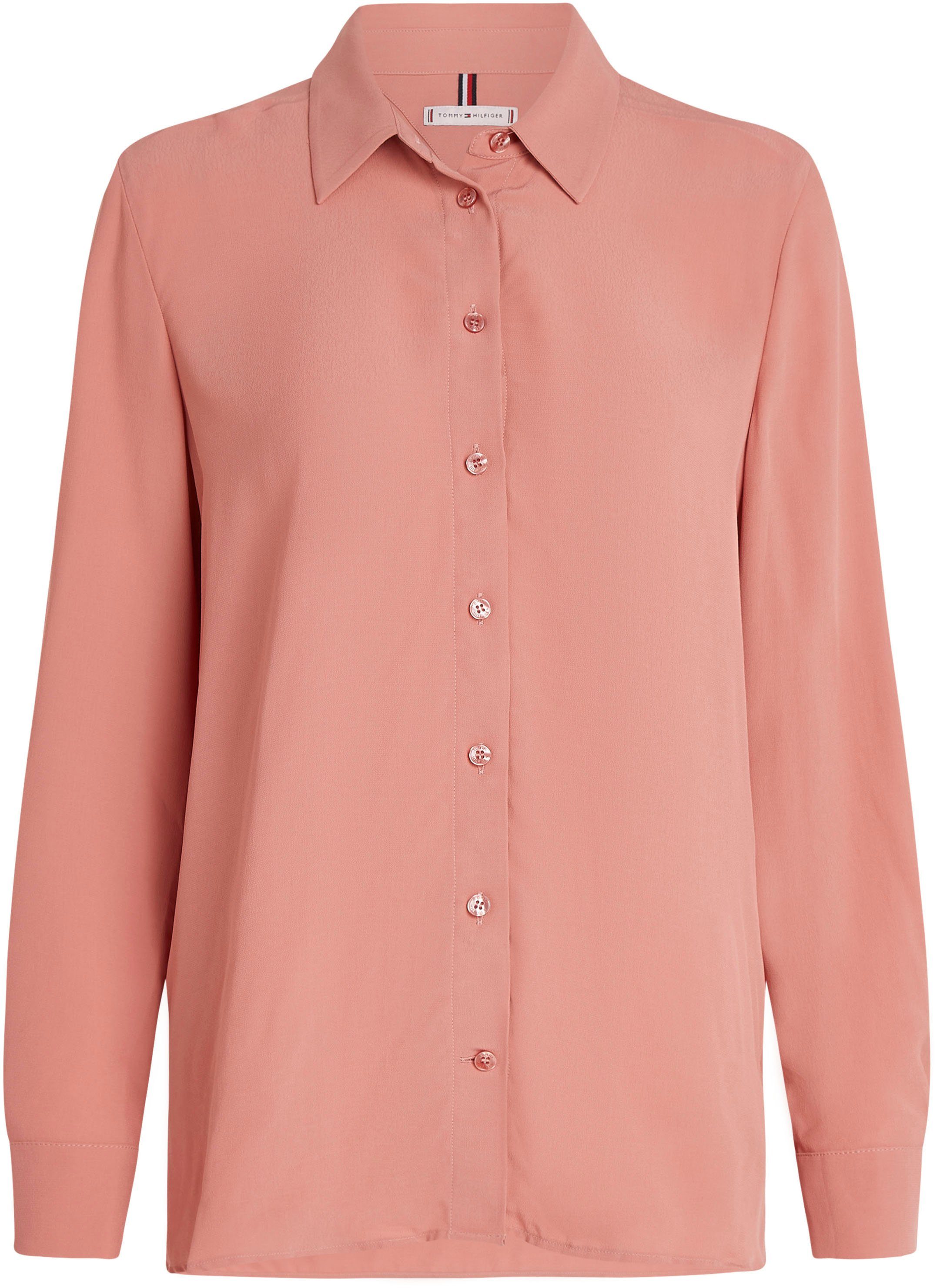 Tommy Hilfiger Overhemdblouse FLUID VIS CREPE REGULAR SHIRT LS