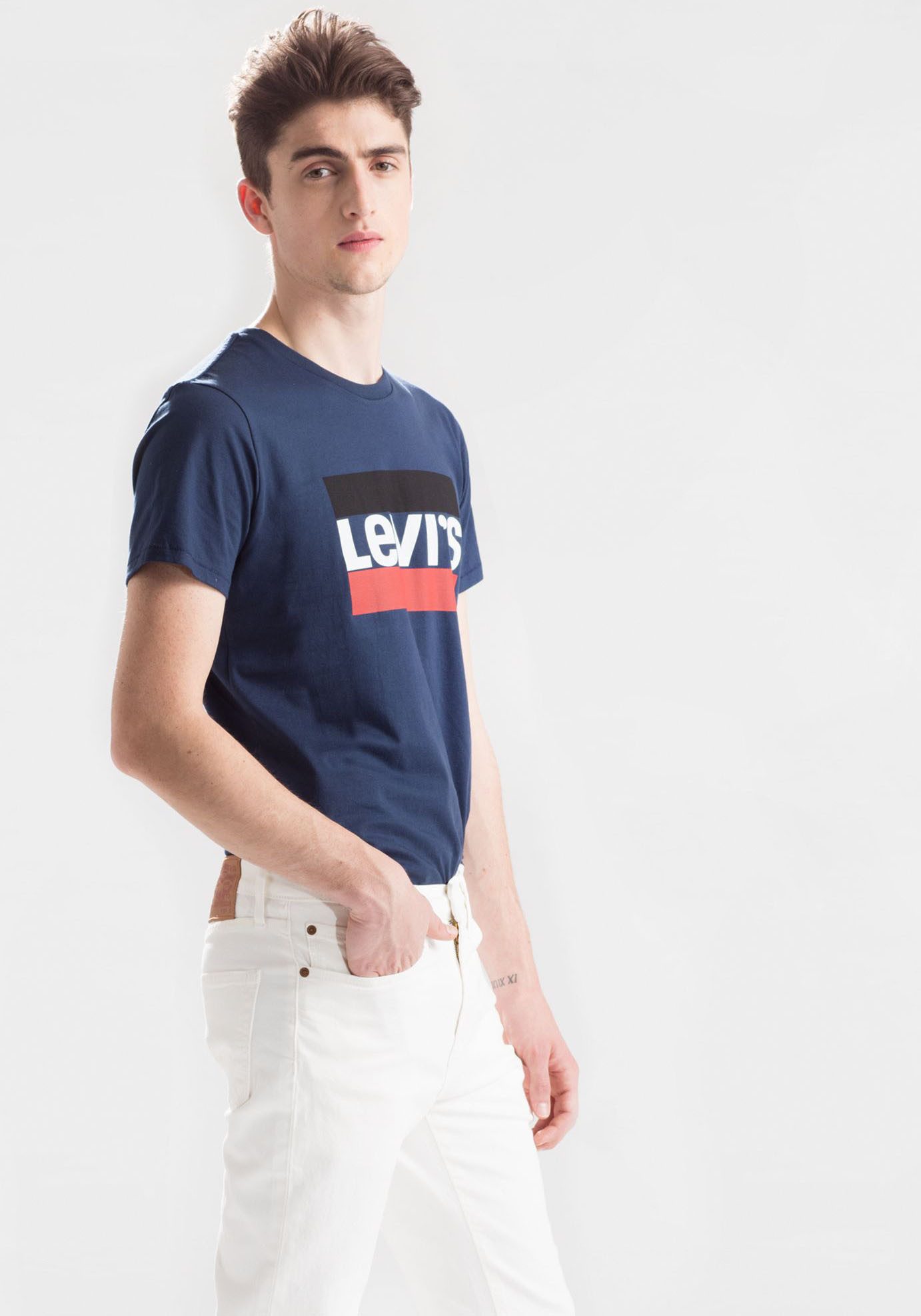 Levi's® T-shirt met grote logoprint