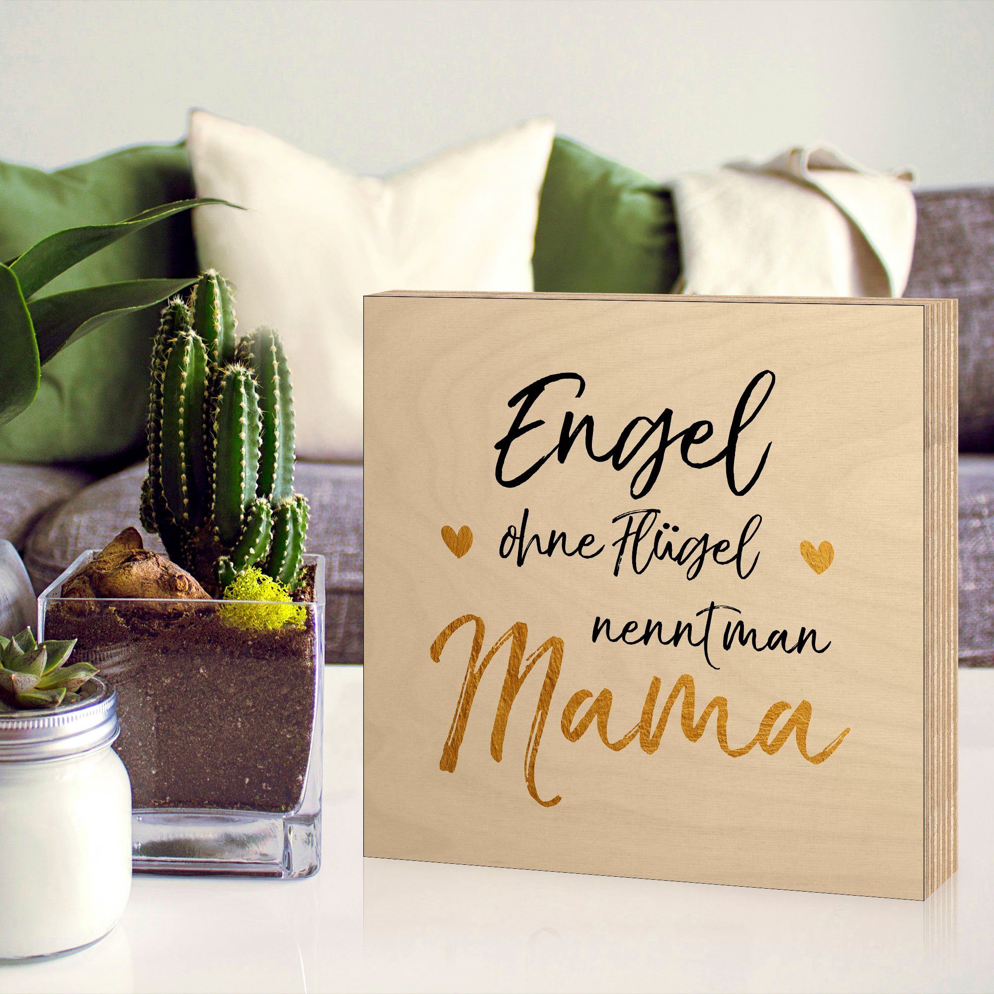 Artland Artprint op hout Engel zonder vleugels