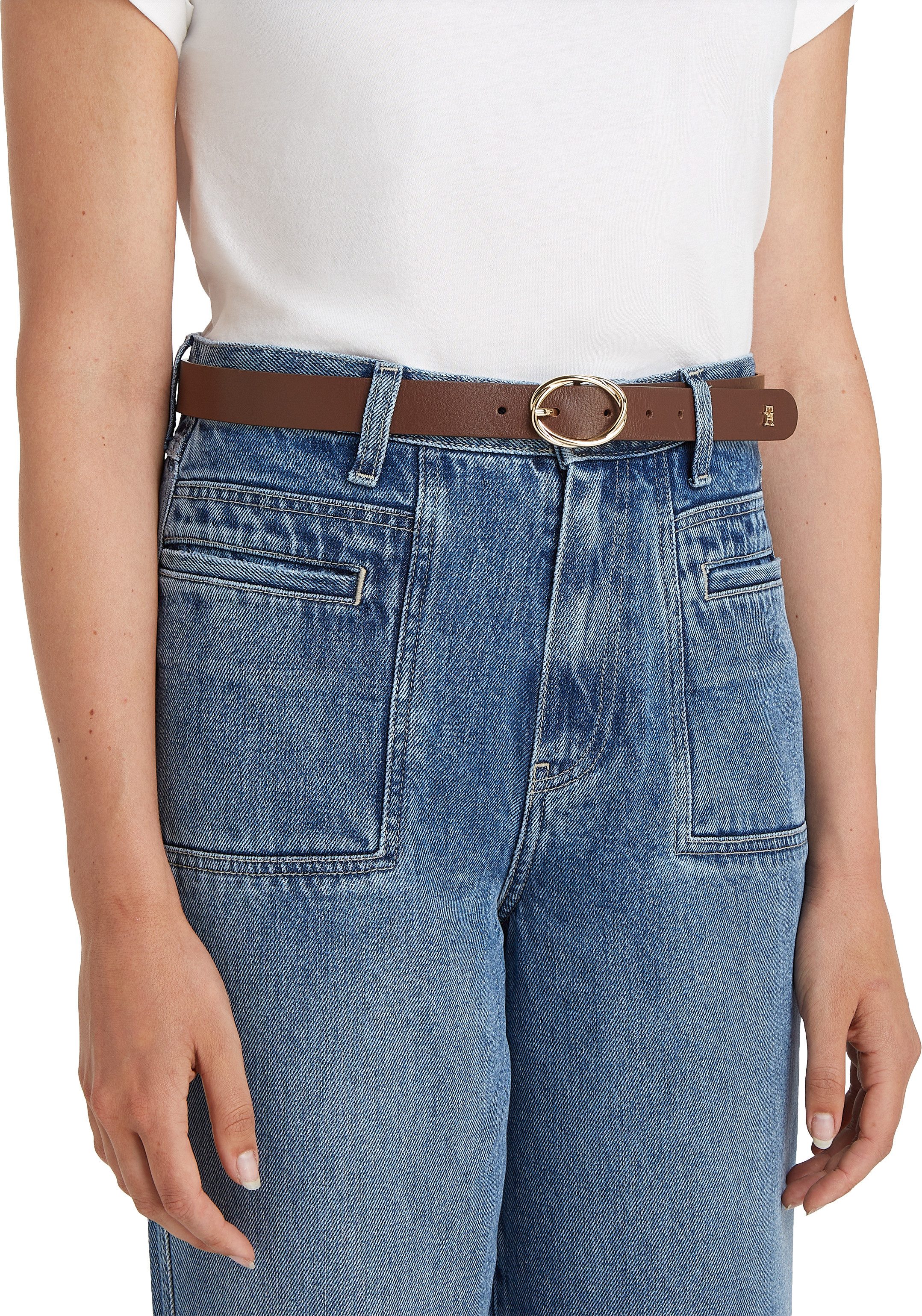 Tommy Hilfiger Leren riem TH CHIC 2.5 In grootte verstelbaar
