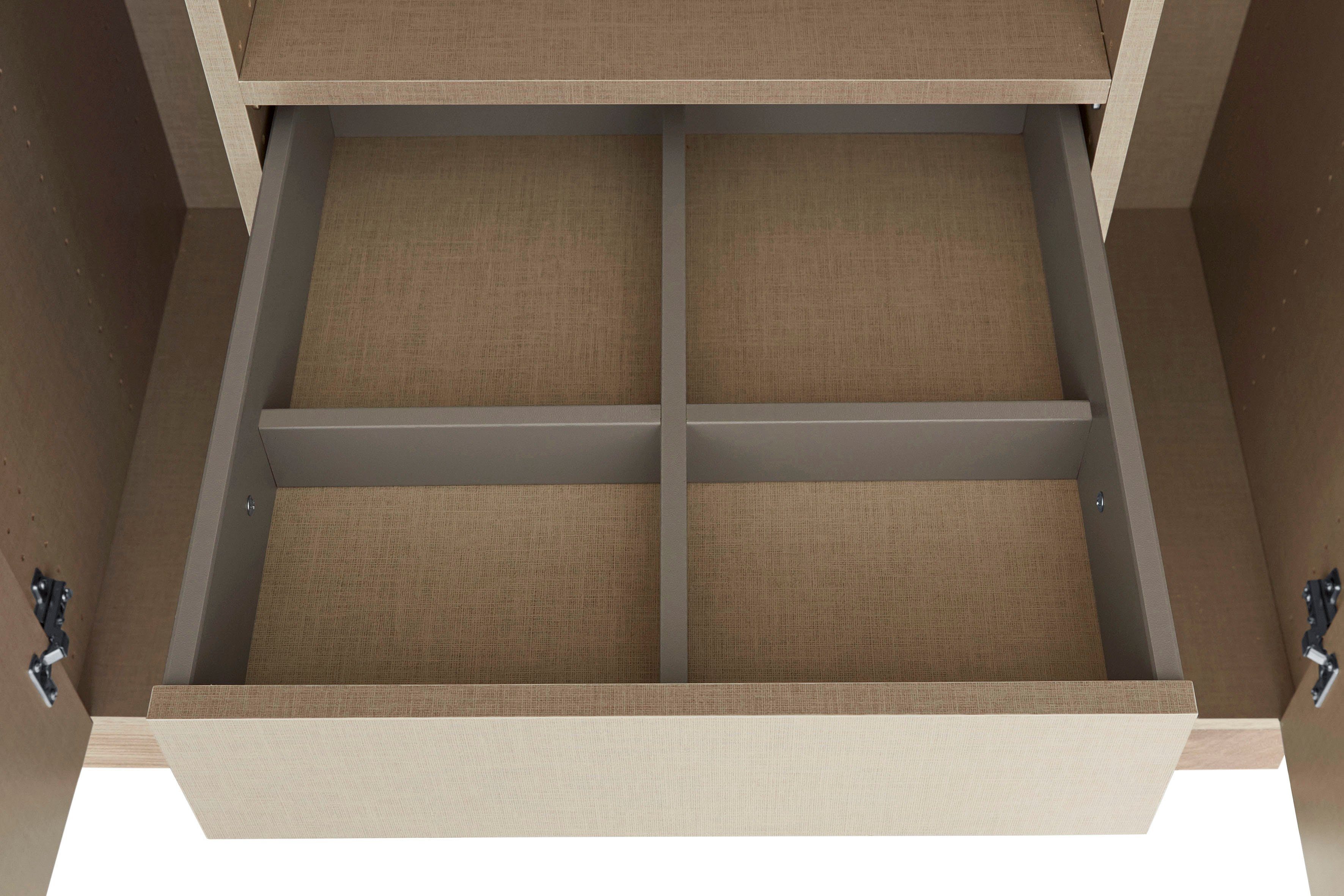rauch Draaideurkast Kledingkast kast garderobe TOPSELLER OTELI incl. binnenindeling met 3 binnenlades extra planken optioneel met spiegel made in germany