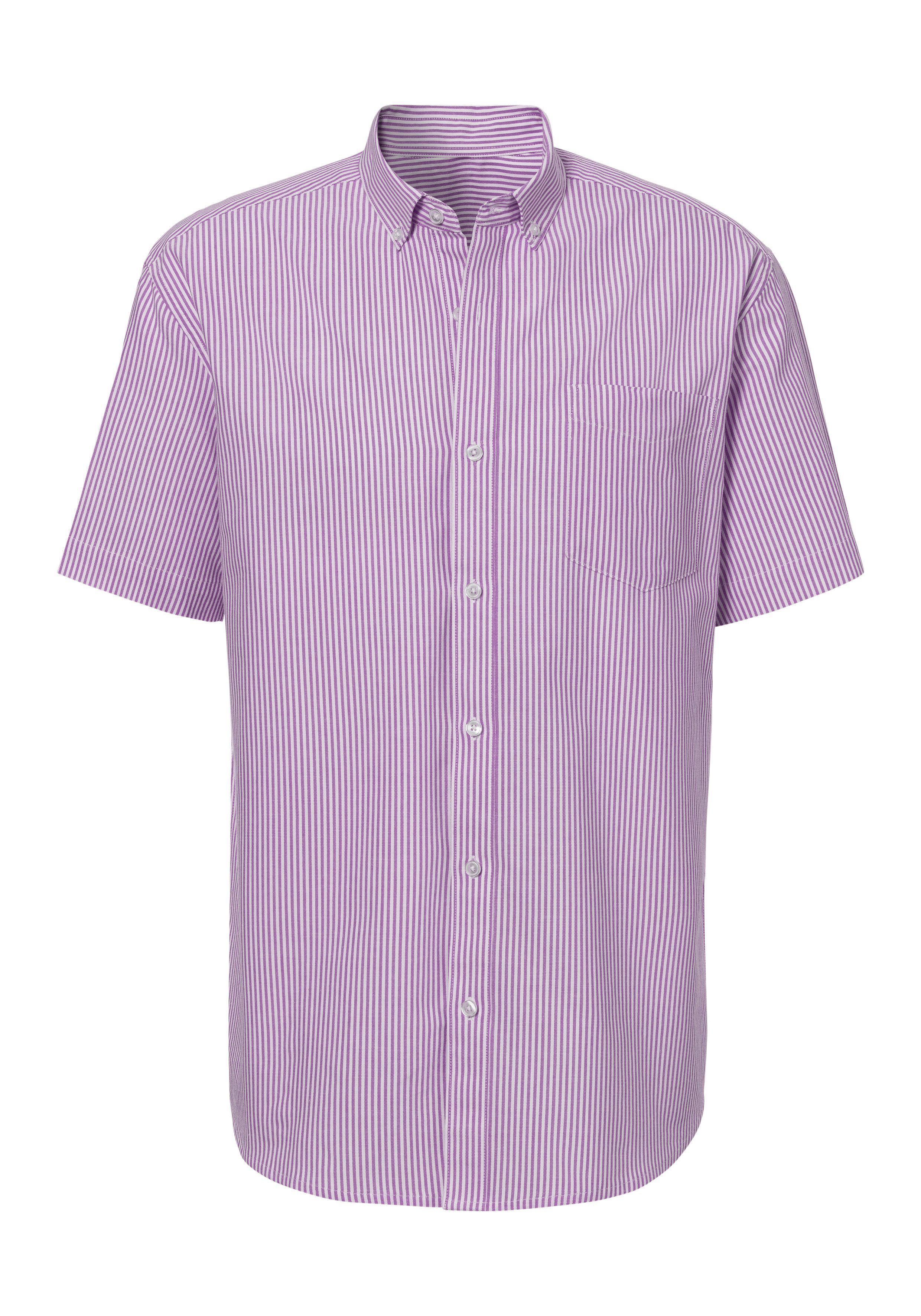 H.I.S Overhemd met korte mouwen Regular fit Oxford overhemd met korte mouwen met button-down-kraag van 100% katoen