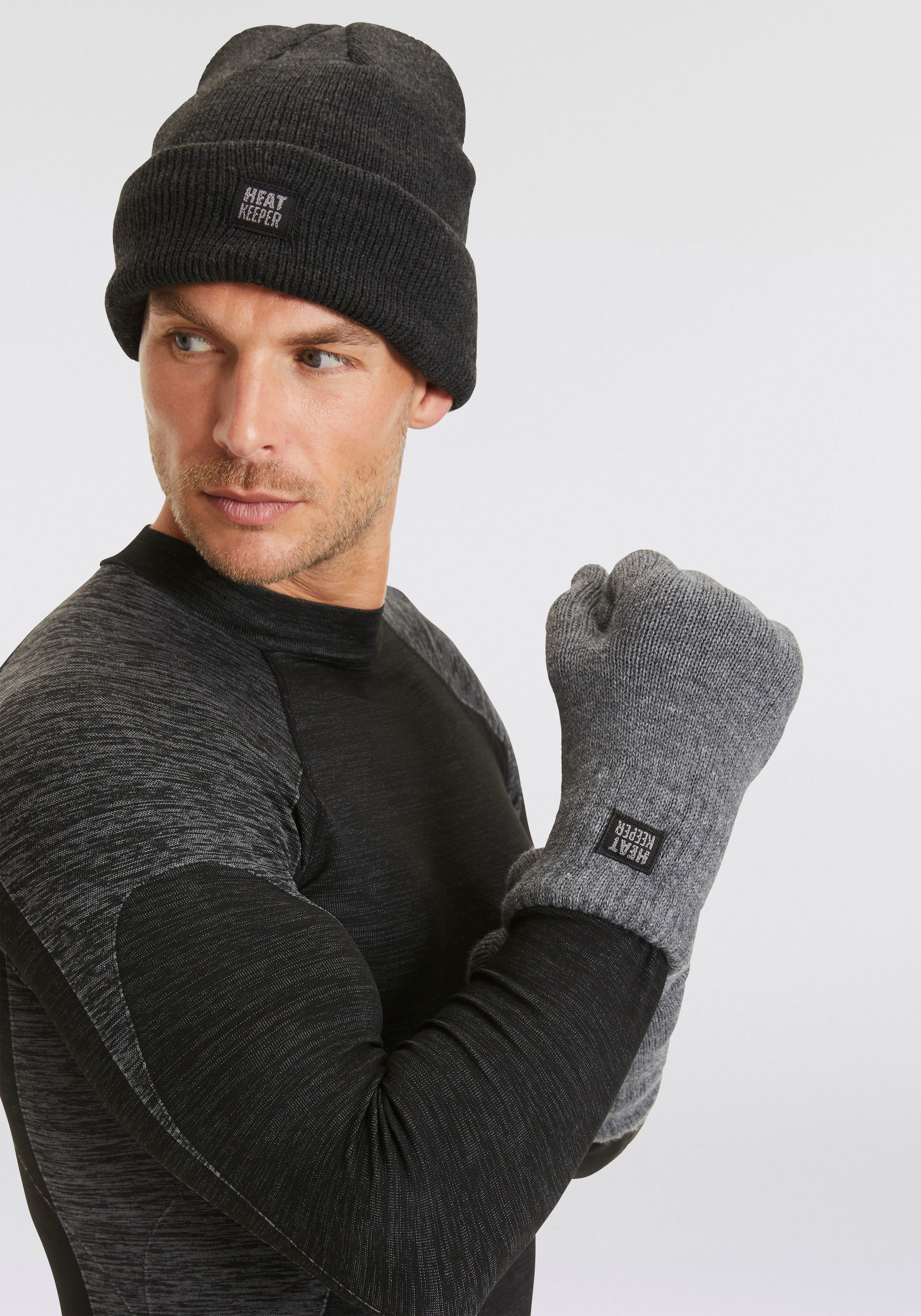 HEAT keeper Gebreide muts Thermo heren muts, perfecte combinatie van thermo en mode.