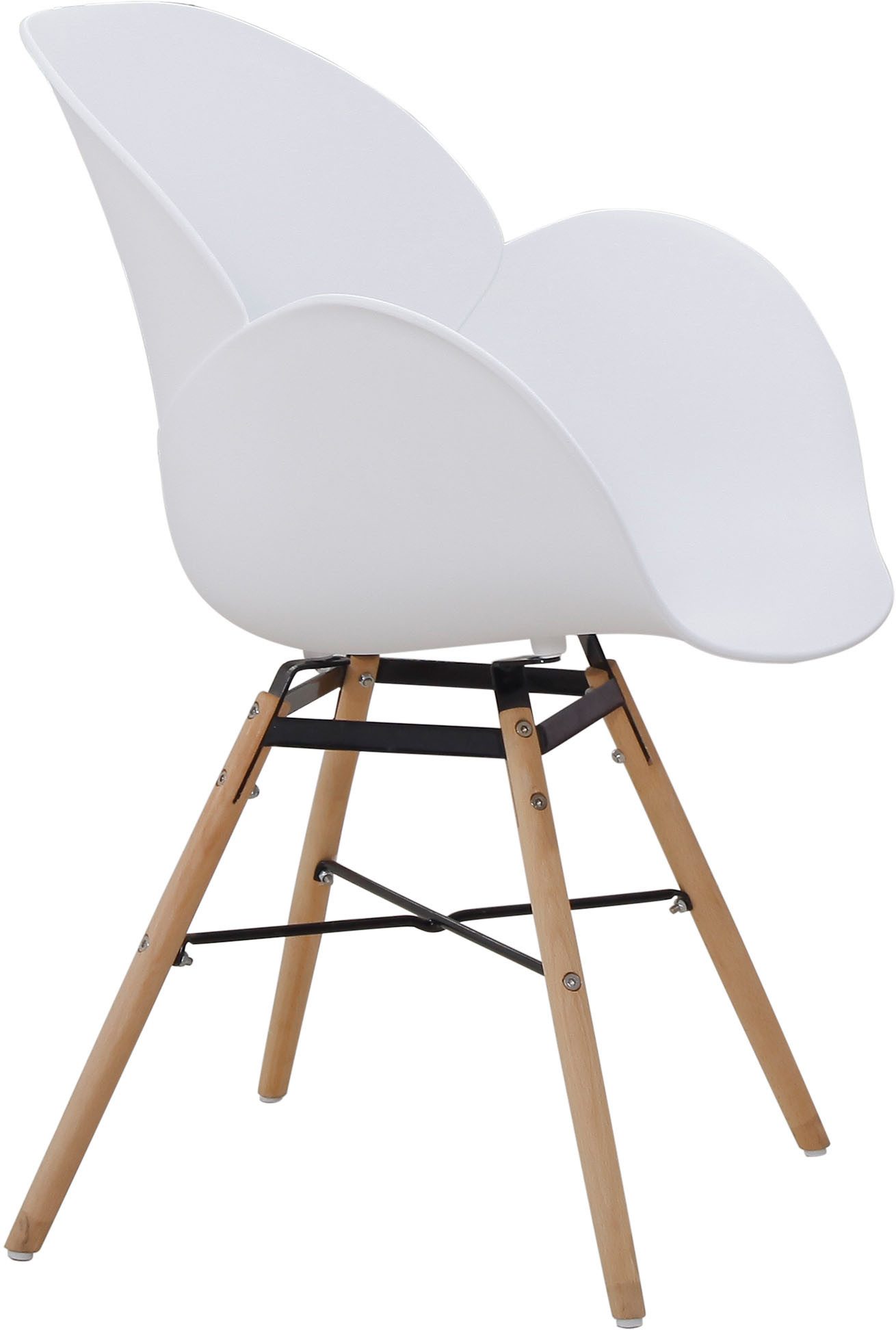 Kayoom Stoel met 4 poten Stoel Amalia 110 2-delige set, praktisch set, comfortabele kunststofstoel (set, 2 stuks)