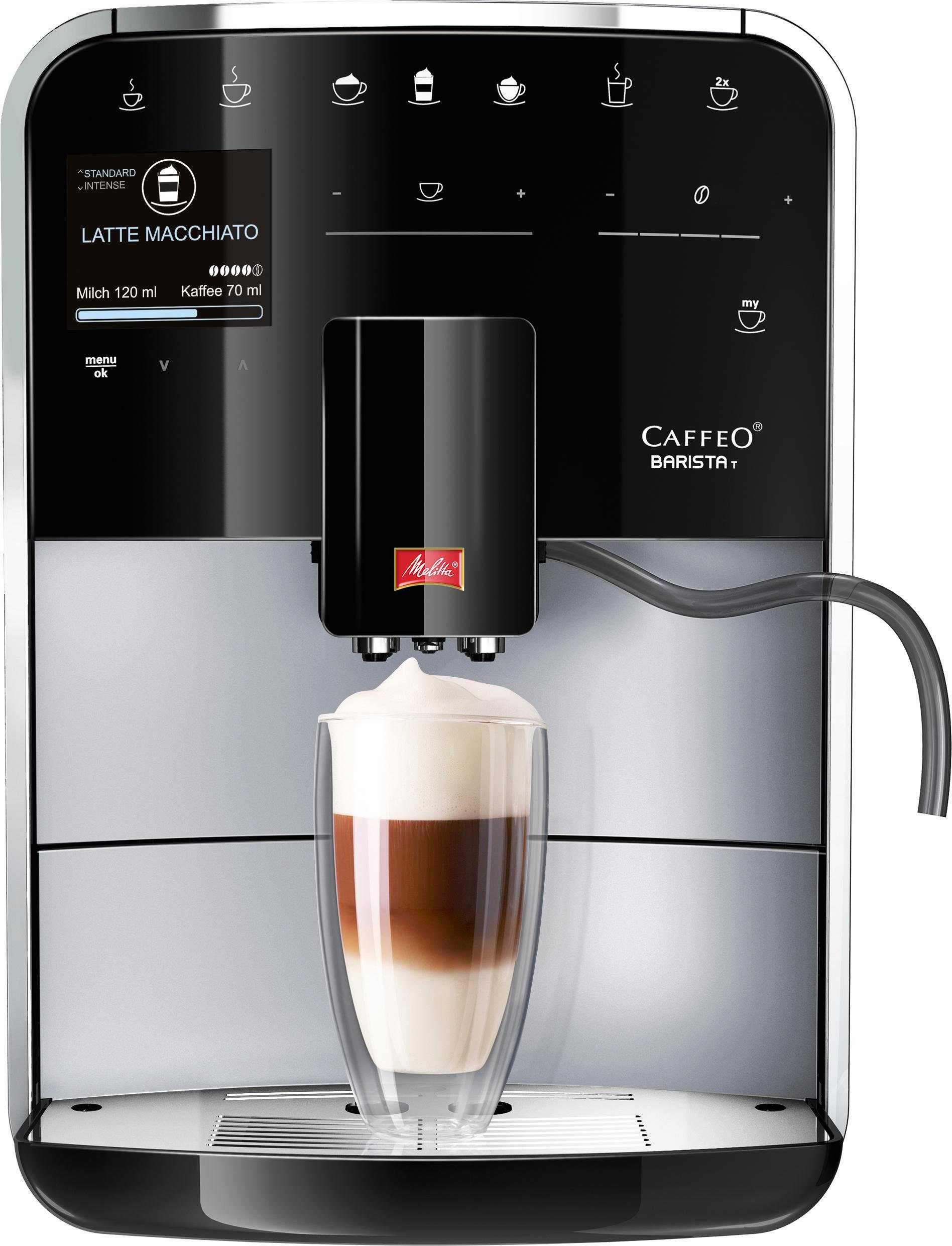 Melitta Volautomatisch koffiezetapparaat Barista T Smart® F831-101, 4 gebruikersprofielen &18 koffierecepten, naar origineel italiaans recept