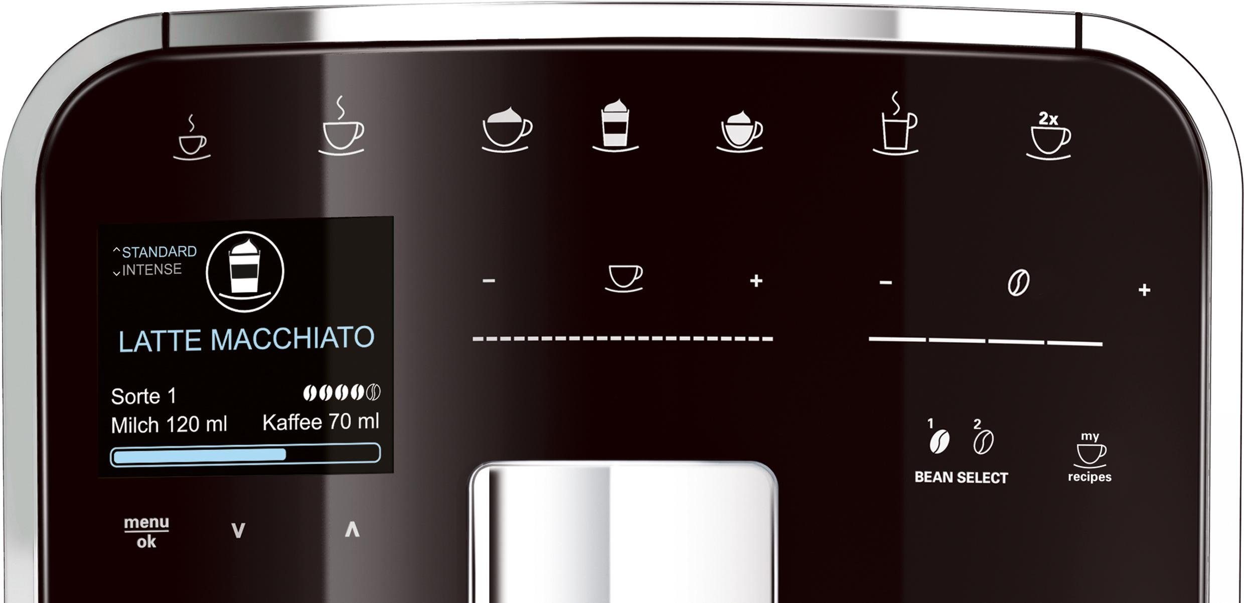 Melitta Volautomatisch koffiezetapparaat Barista TS Smart® F850-102, zwart, 21 koffierecepten & 8 gebruikersprofielen, 2-kamer bonenreservoir