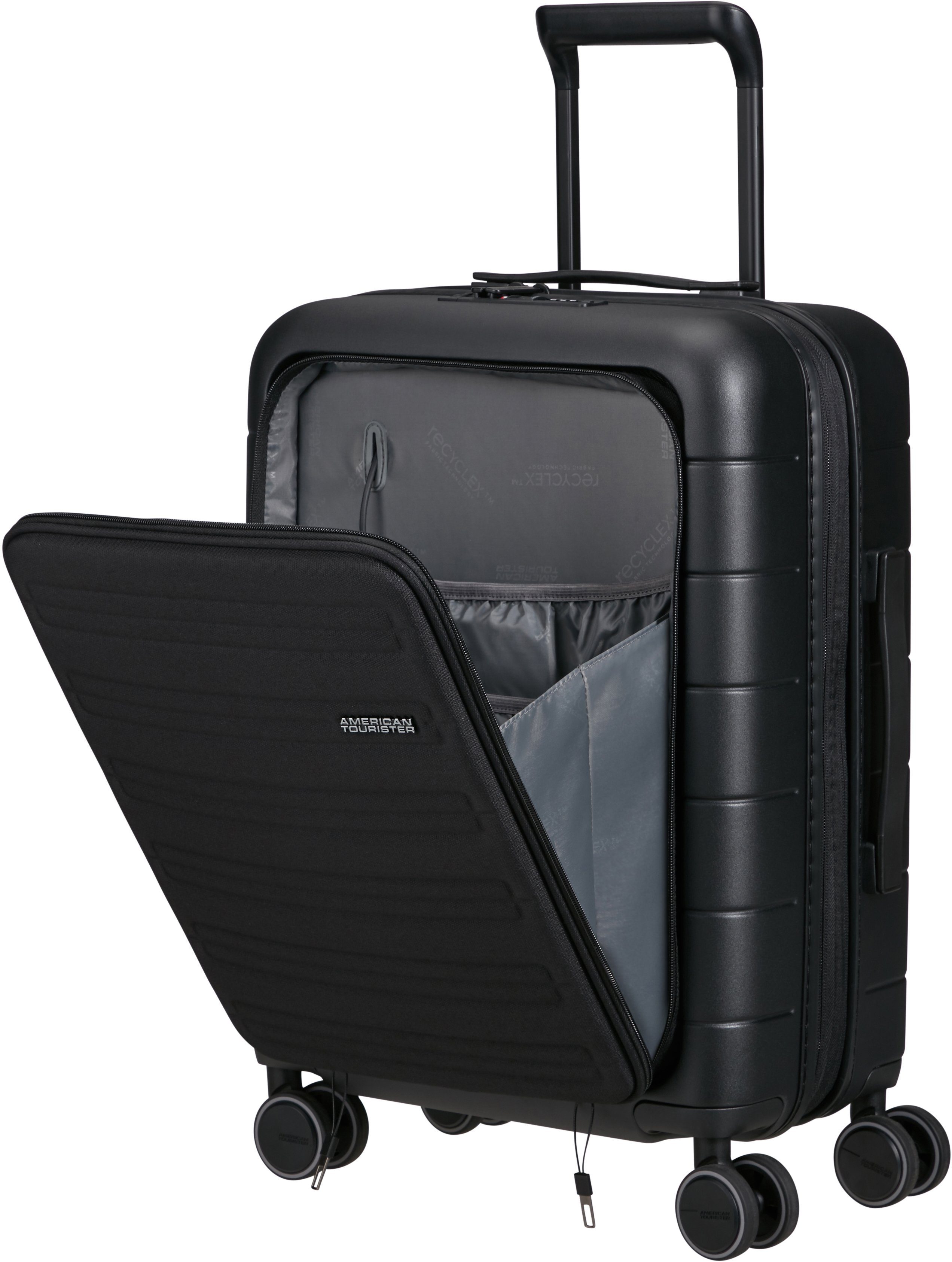 American Tourister® Hardshell-trolley NOVASTREAM, 55 cm Handbagage trolley TSA-cijferslot volumevergroting USB-poort