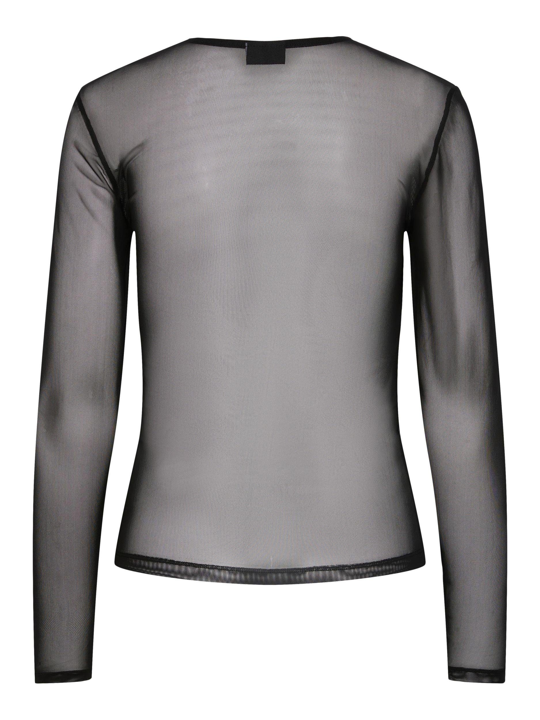 pieces Shirt met lange mouwen PCNINNI LS MESH TOP NOOS BC