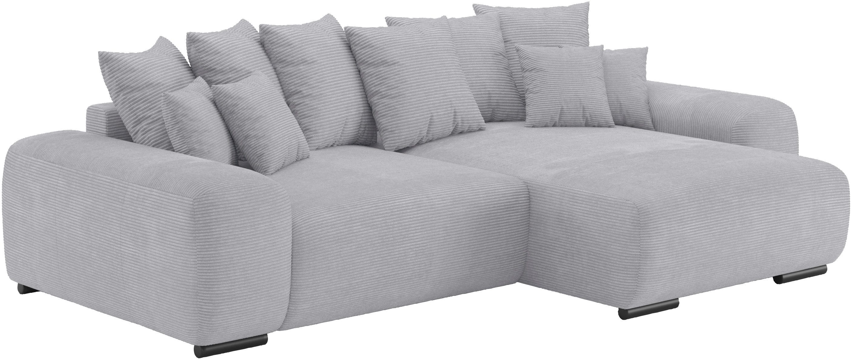 Mr. Couch Hoekbank Sundance II, L-vorm met duraspring-pocketveringkern belastbaar tot 140 kg grijs, hoekbanken, Breedte ligoppervlak: 0 cm, Lengte