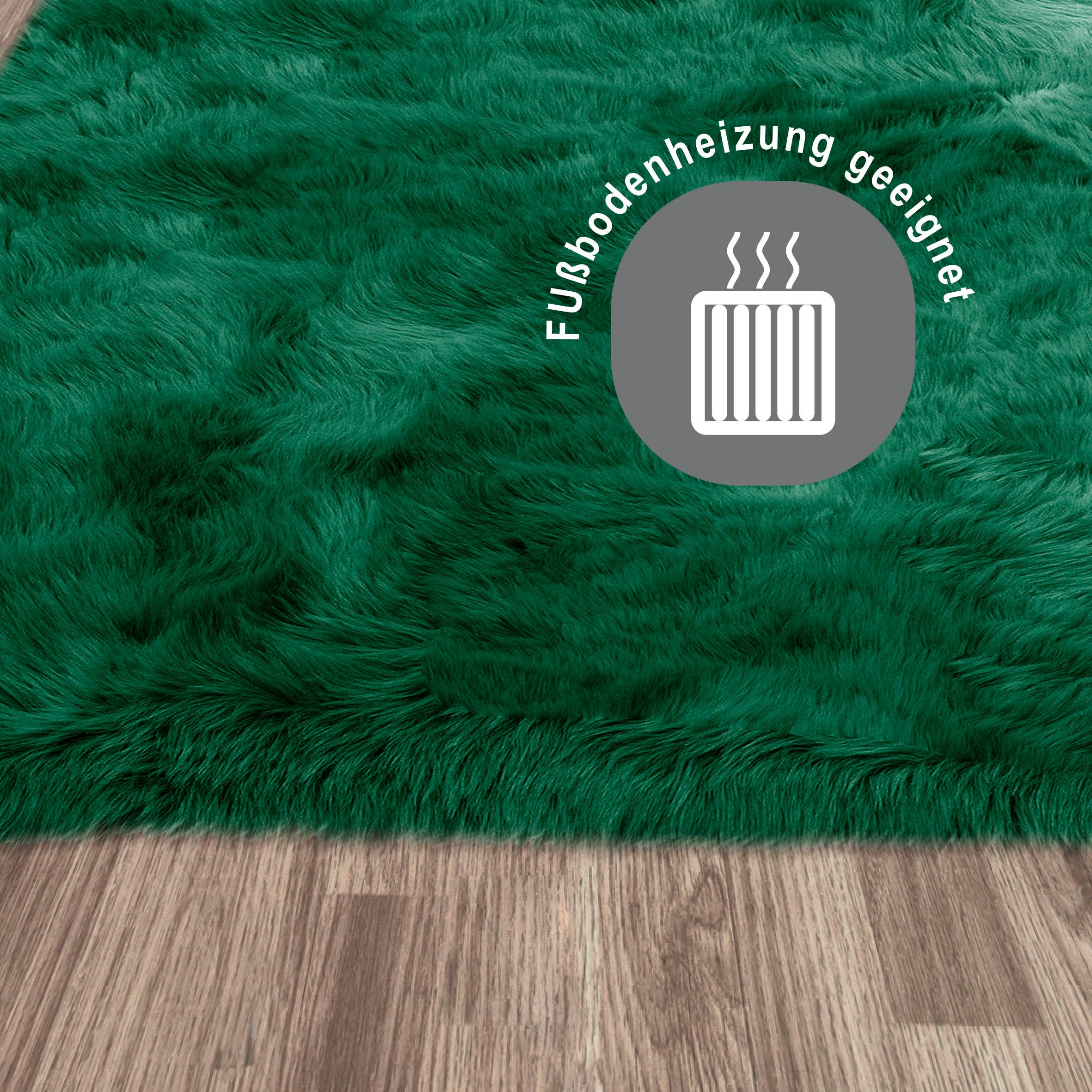 my home Hoogpolig vloerkleed Valeria schapenvacht tapijt knuffelig Imitatiebont, zachte vloerkleden, woonkamer, slaapkamer, eetkamer